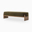 Amira Accent Bench in Sutton Olive, 75"