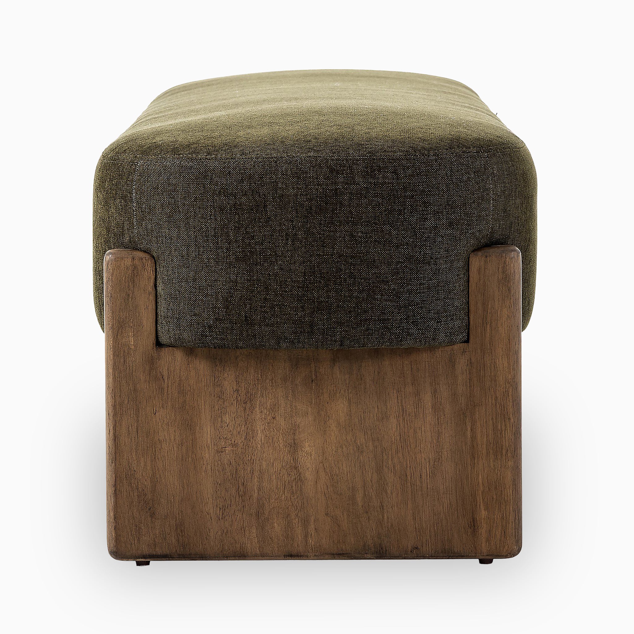 Amira Accent Bench in Sutton Olive, 75"