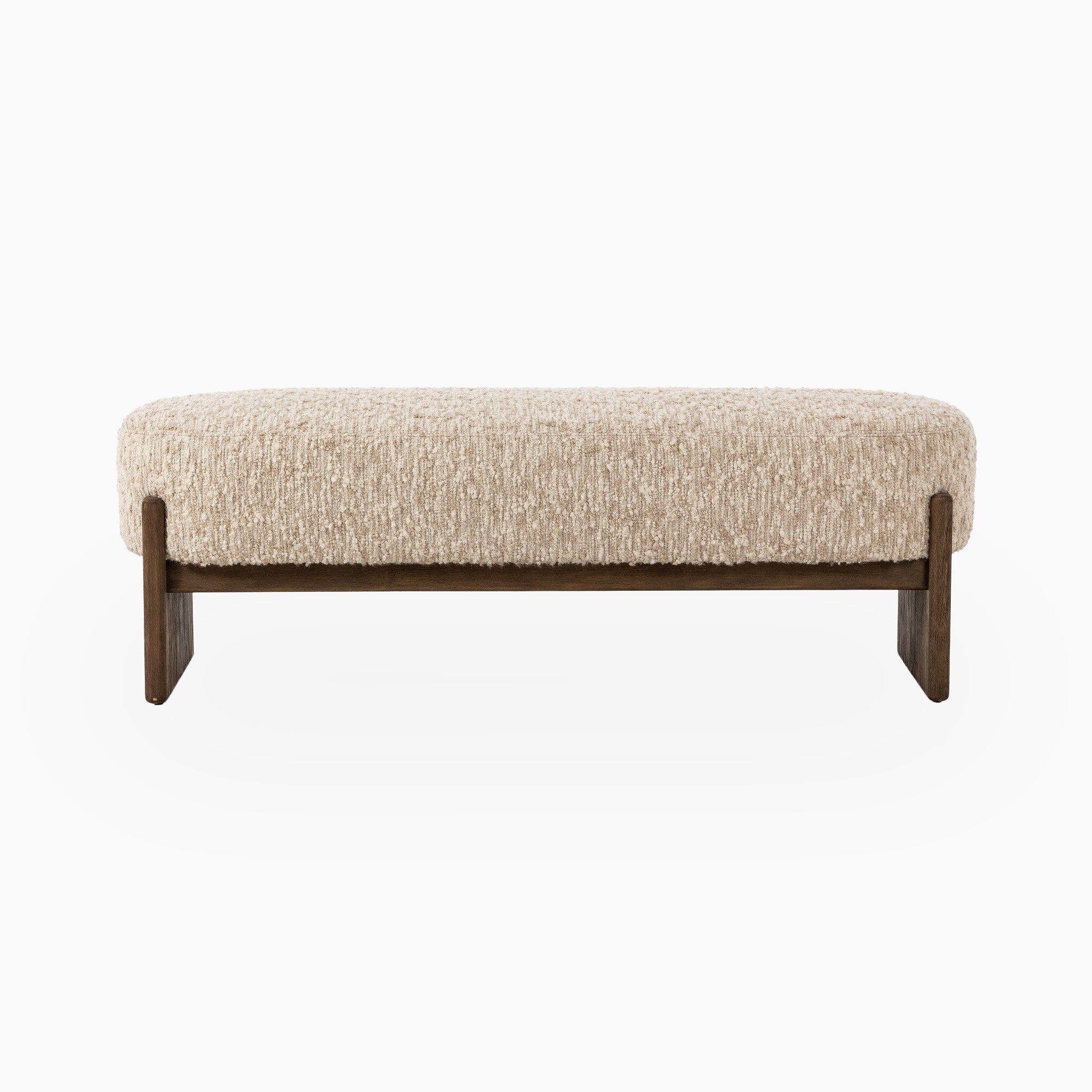 Amira Accent Bench in Solema Cream, 60"