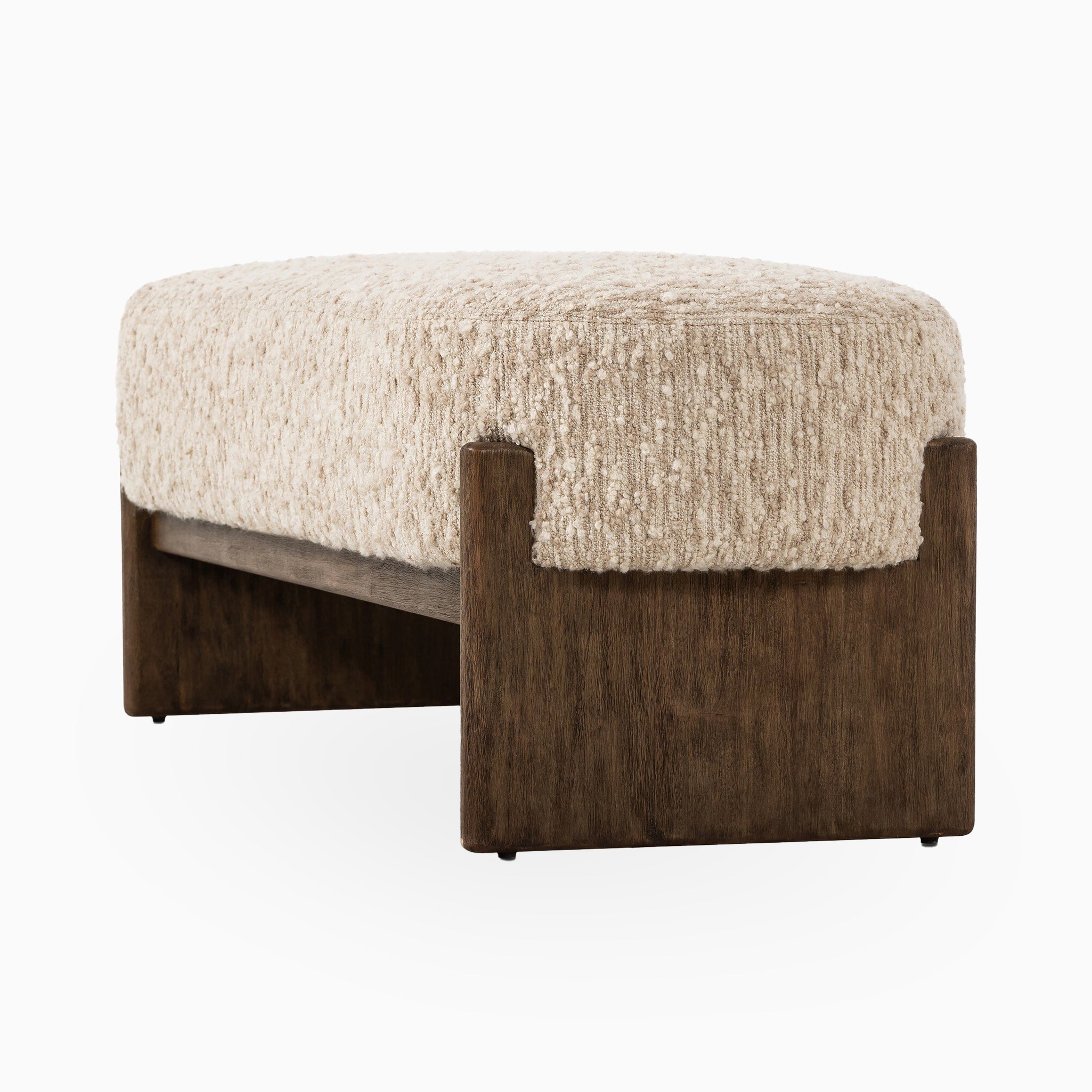Amira Accent Bench in Solema Cream, 60"