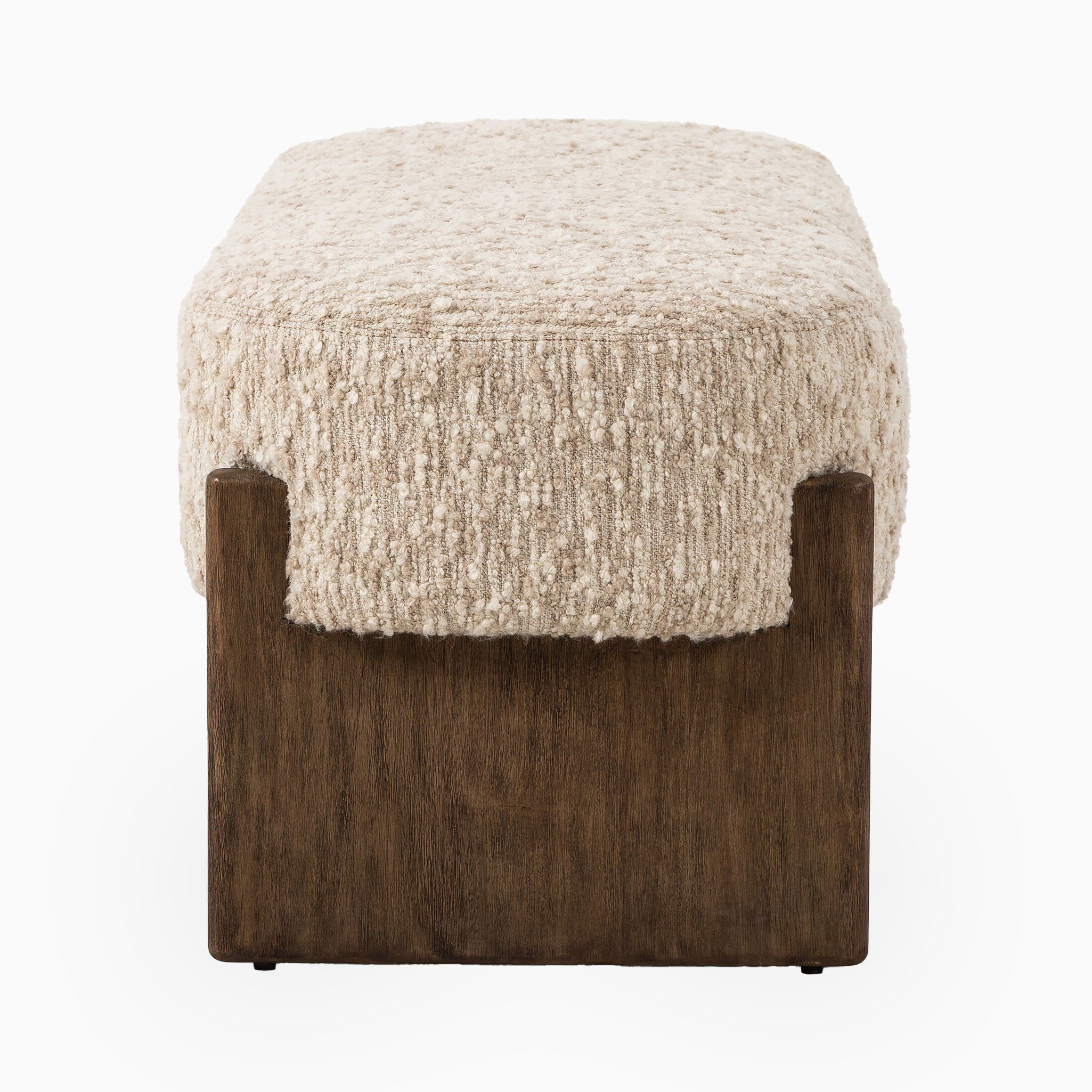 Amira Accent Bench in Solema Cream, 60"