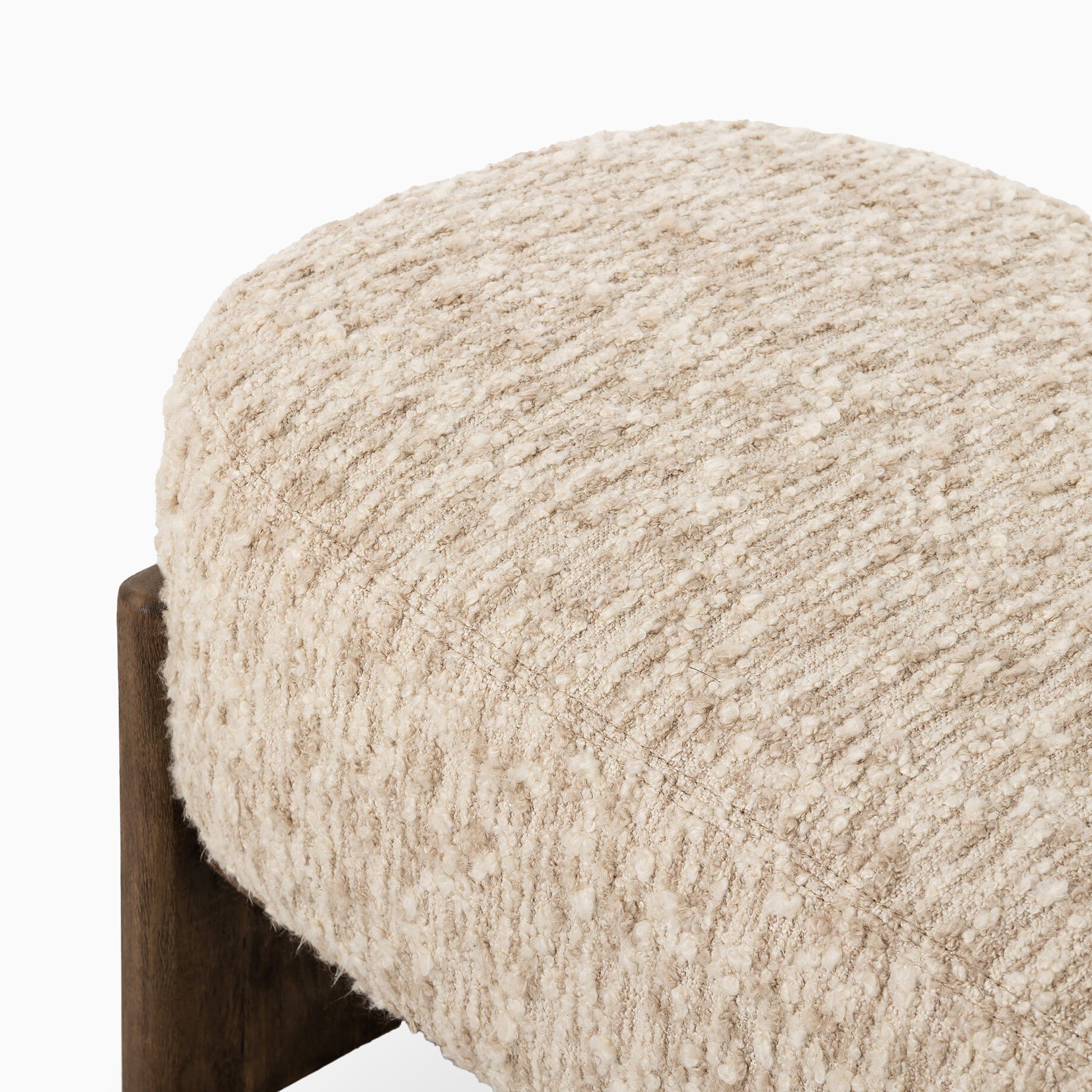 Amira Accent Bench in Solema Cream, 60"