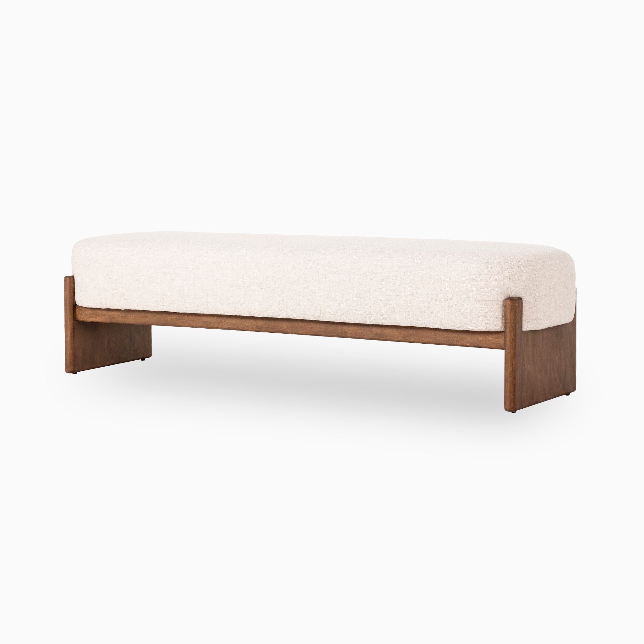 Amira Accent Bench in Alcala Cream, 75.5"