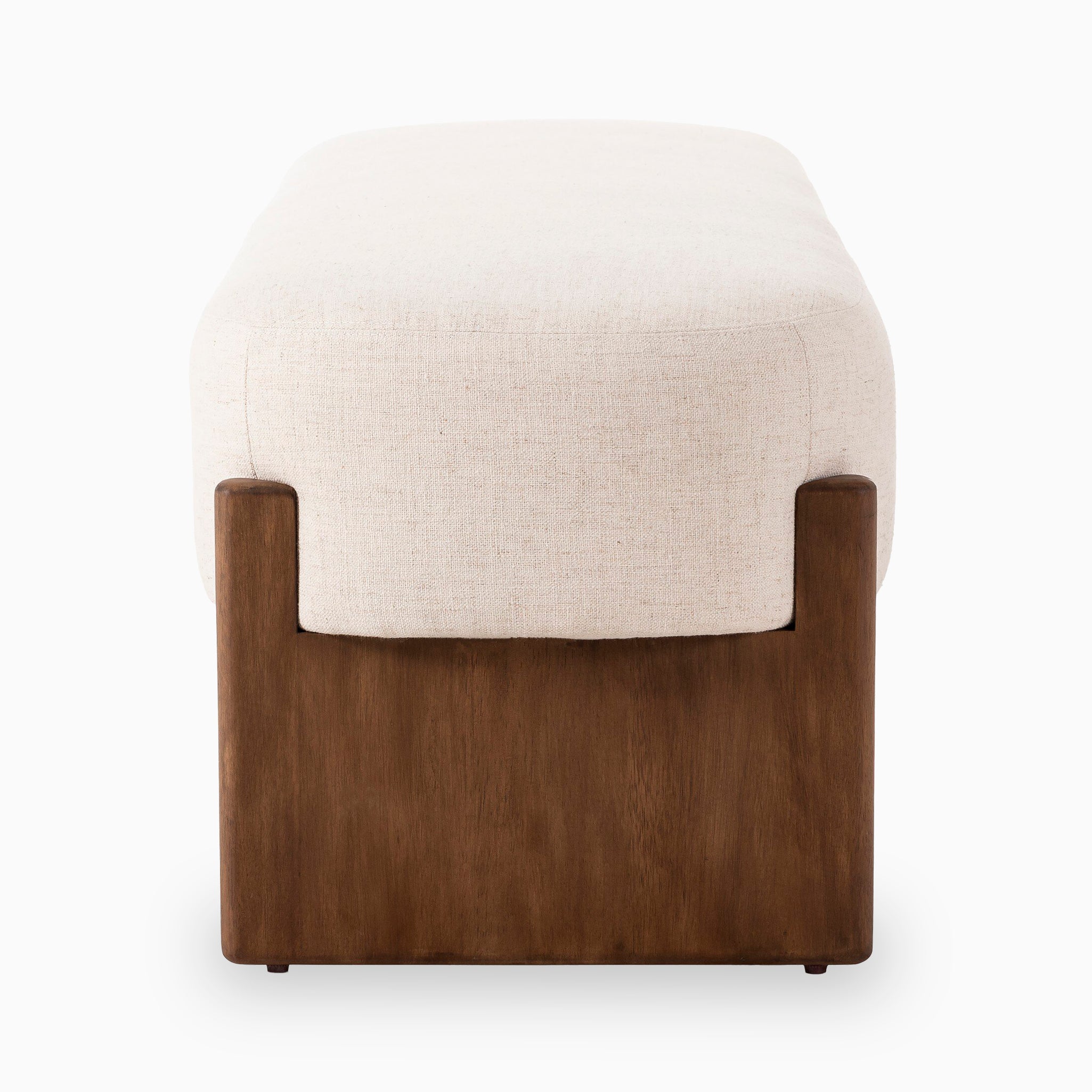 Amira Accent Bench in Alcala Cream, 75.5"