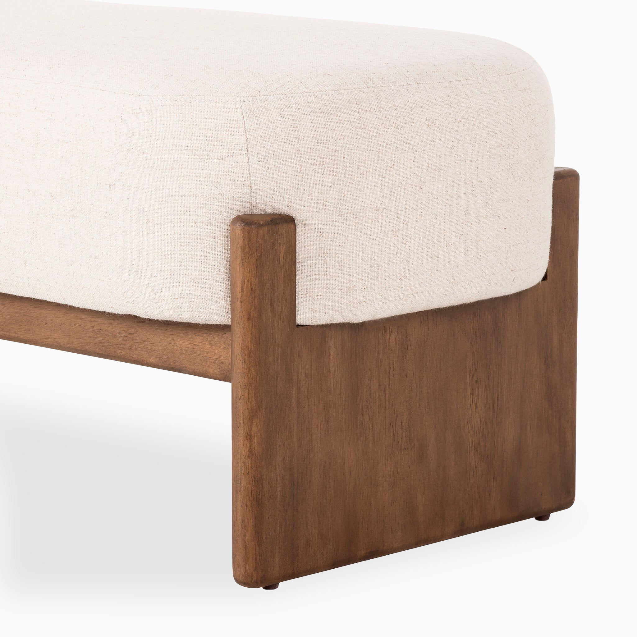 Amira Accent Bench in Alcala Cream, 75.5"