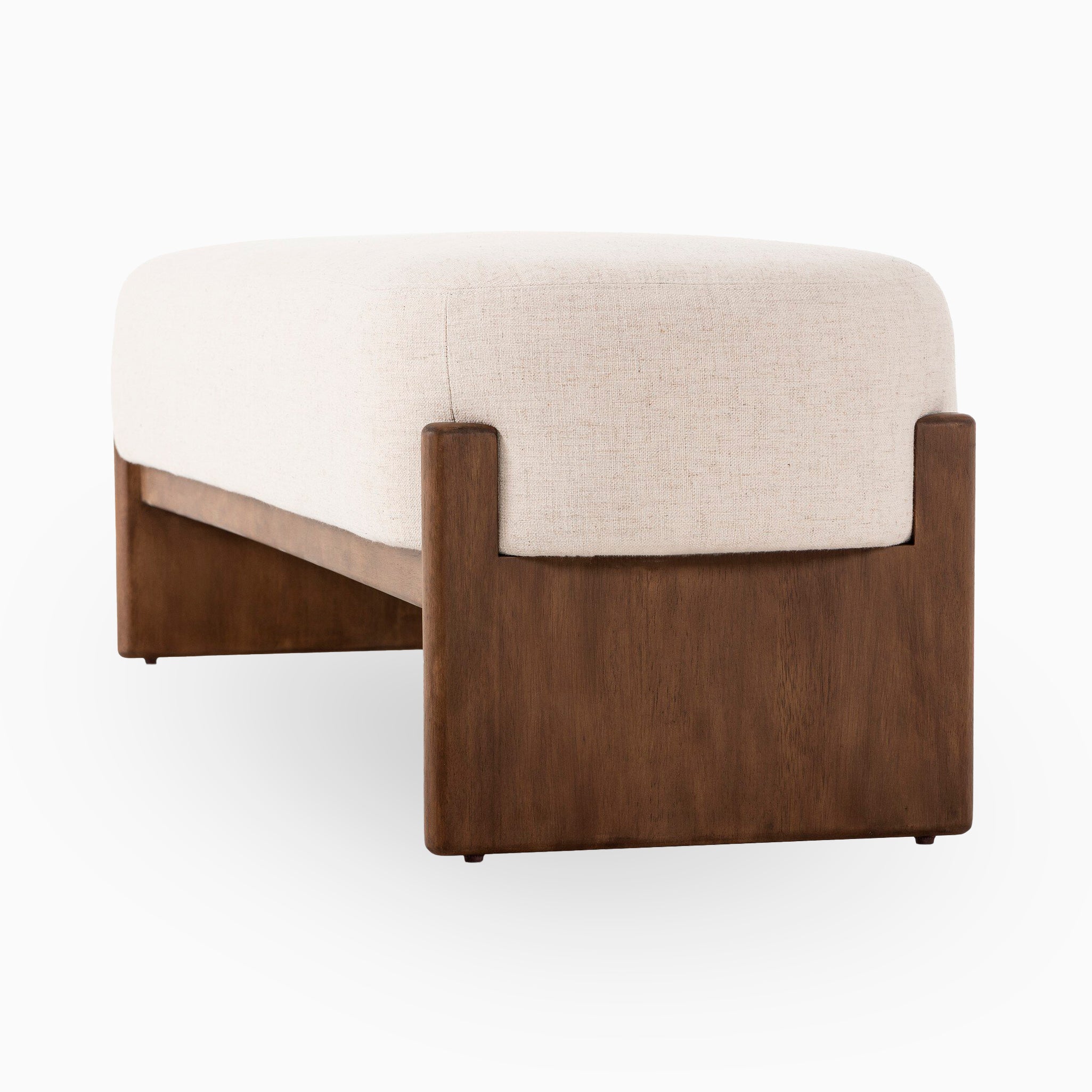 Amira Accent Bench in Alcala Cream, 75.5"