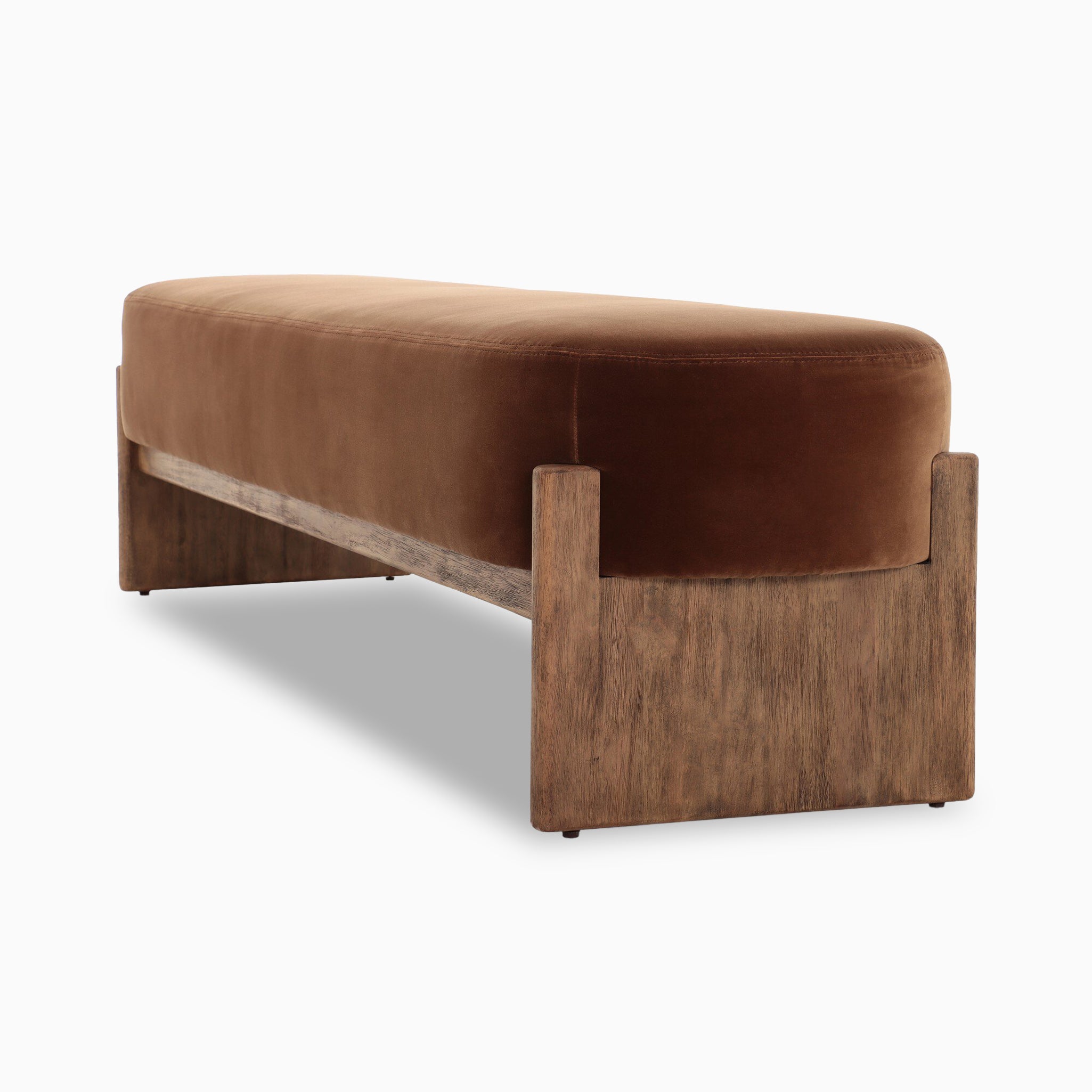 Amira Accent Bench in Surrey Ochre, 75.5"