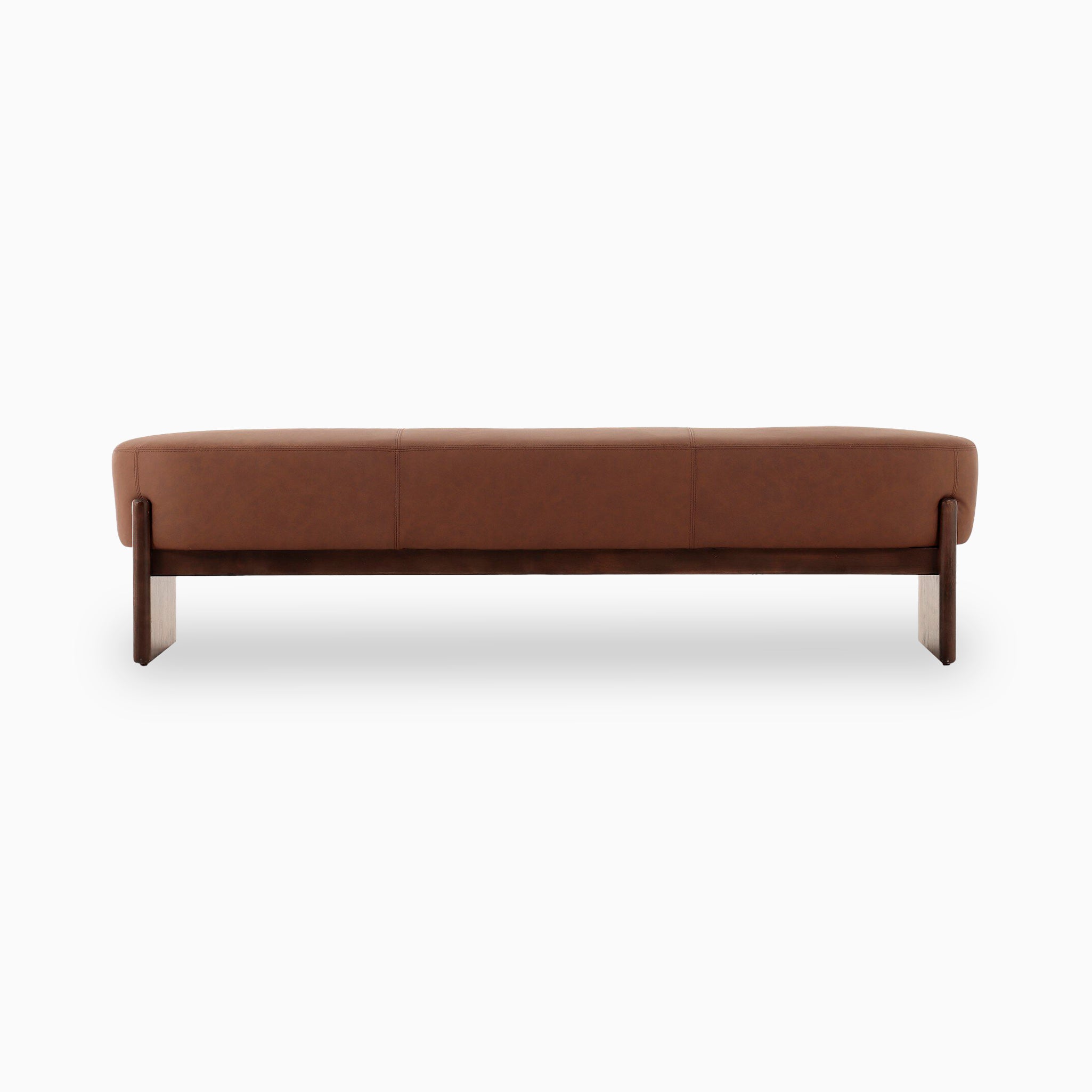 Amira Accent Bench in Maestro Cigar, 75.5"