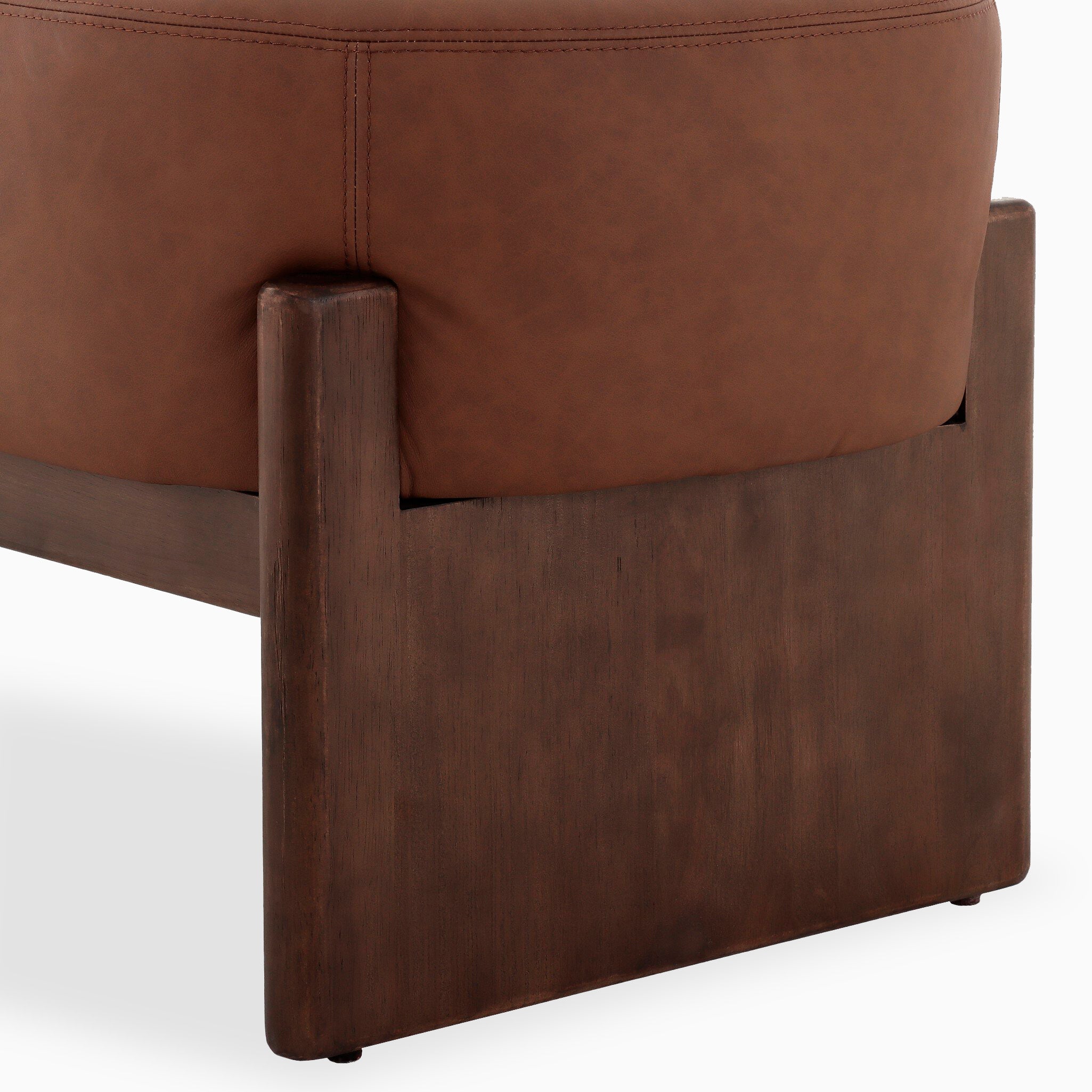 Amira Accent Bench in Maestro Cigar, 75.5"