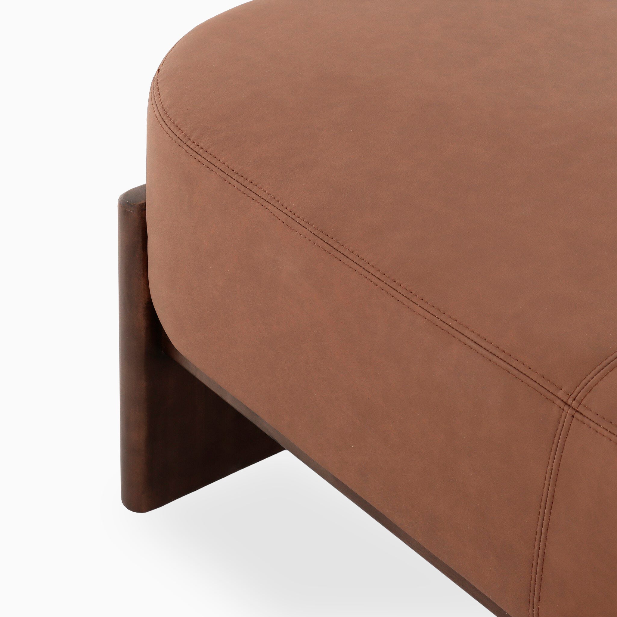 Amira Accent Bench in Maestro Cigar, 75.5"