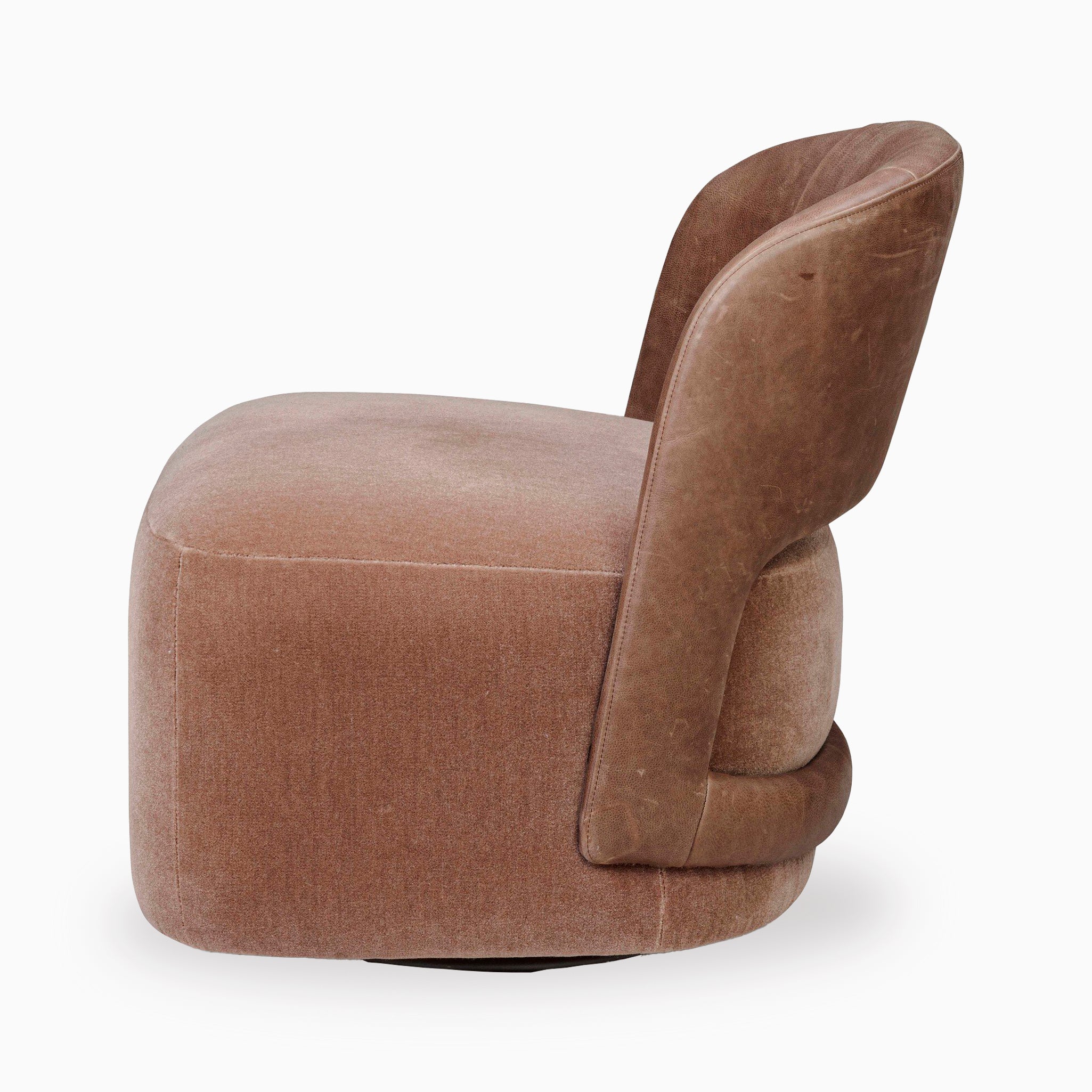 Harlan Swivel Chair in Monte Mushroom
