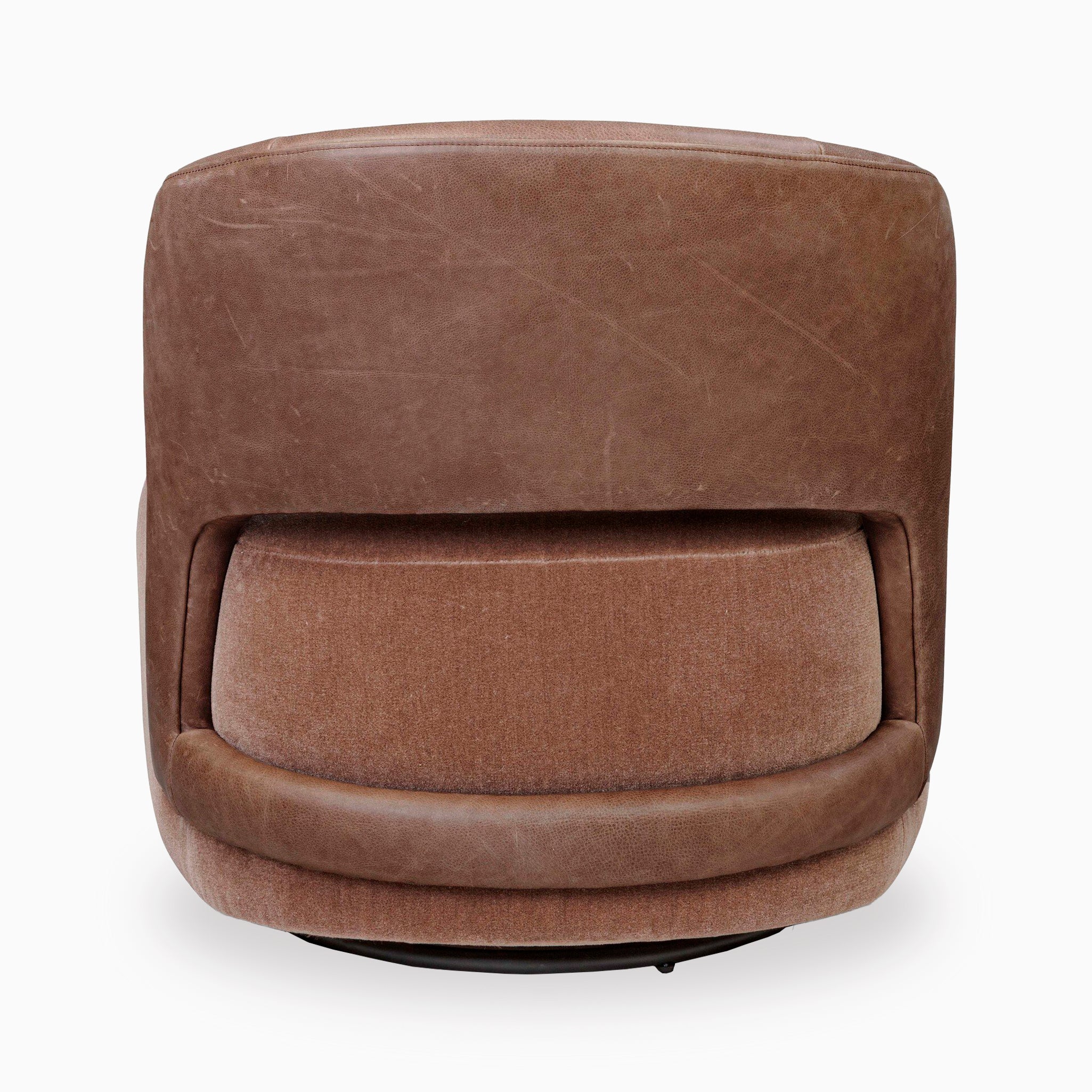 Harlan Swivel Chair in Monte Mushroom