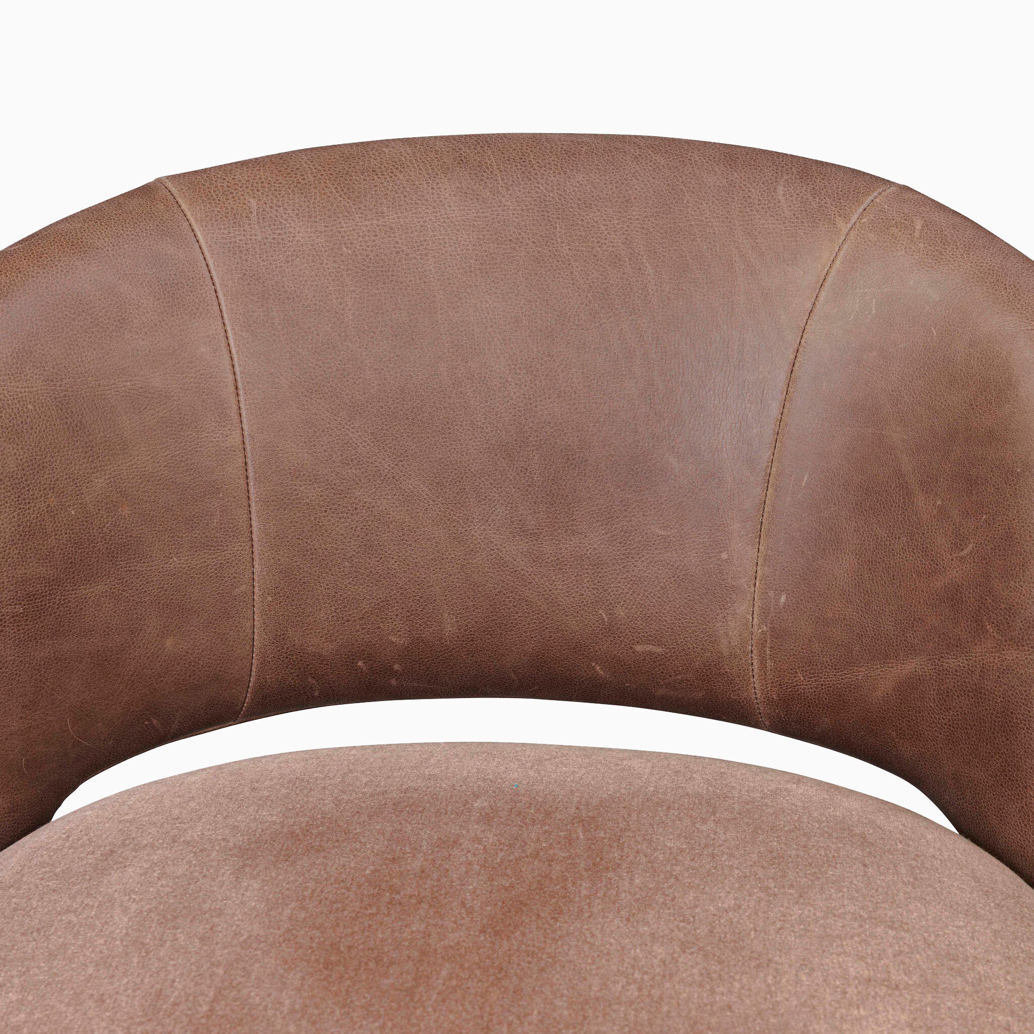 Harlan Swivel Chair in Monte Mushroom