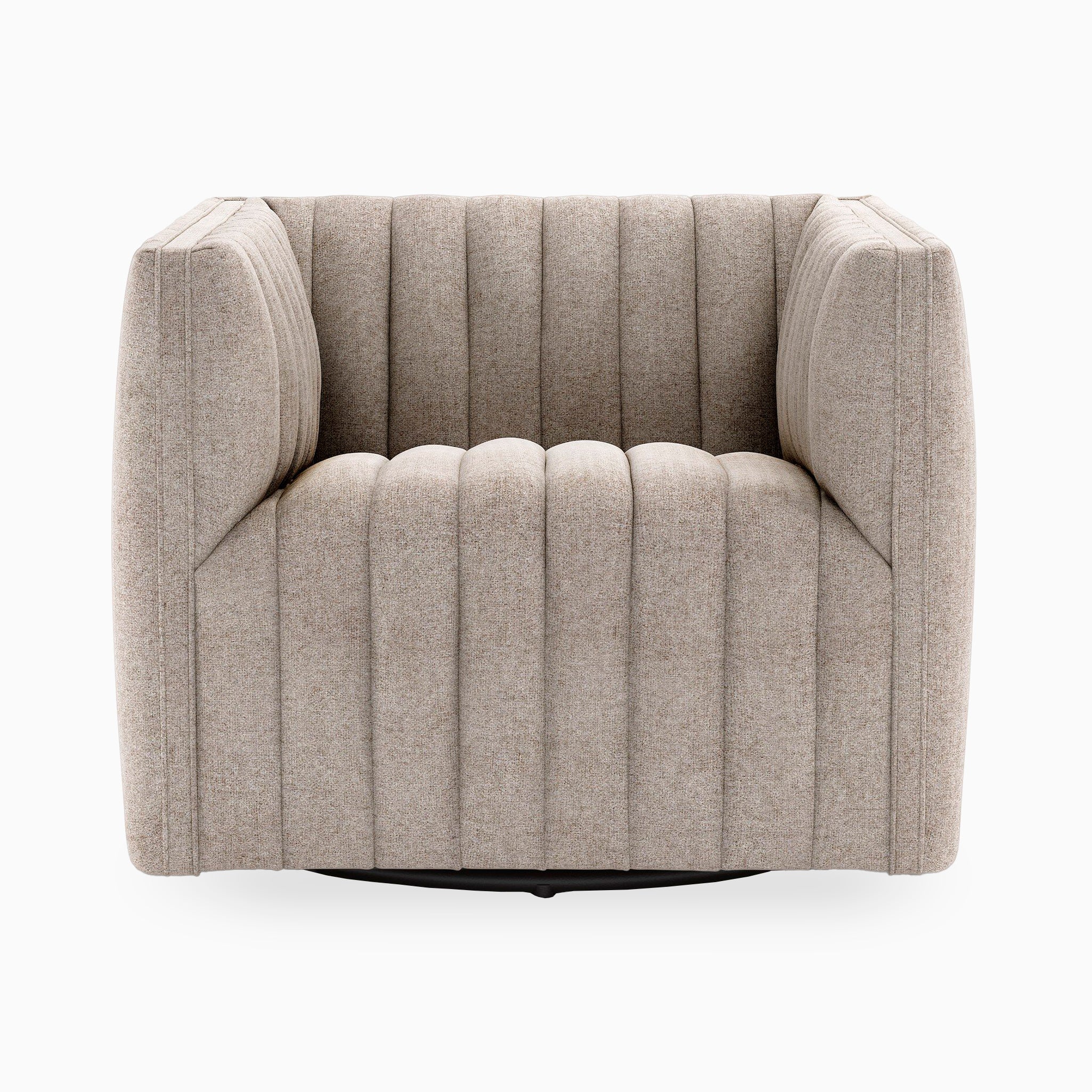 Mercer Swivel Chair in Orly Natural