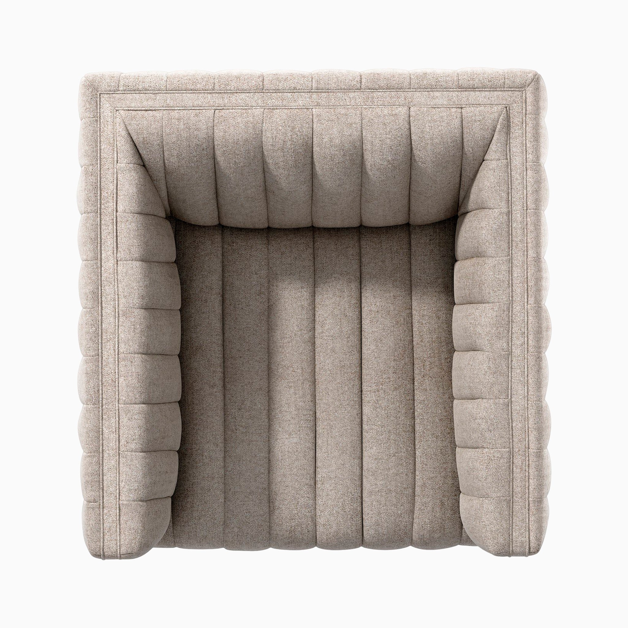 Mercer Swivel Chair in Orly Natural