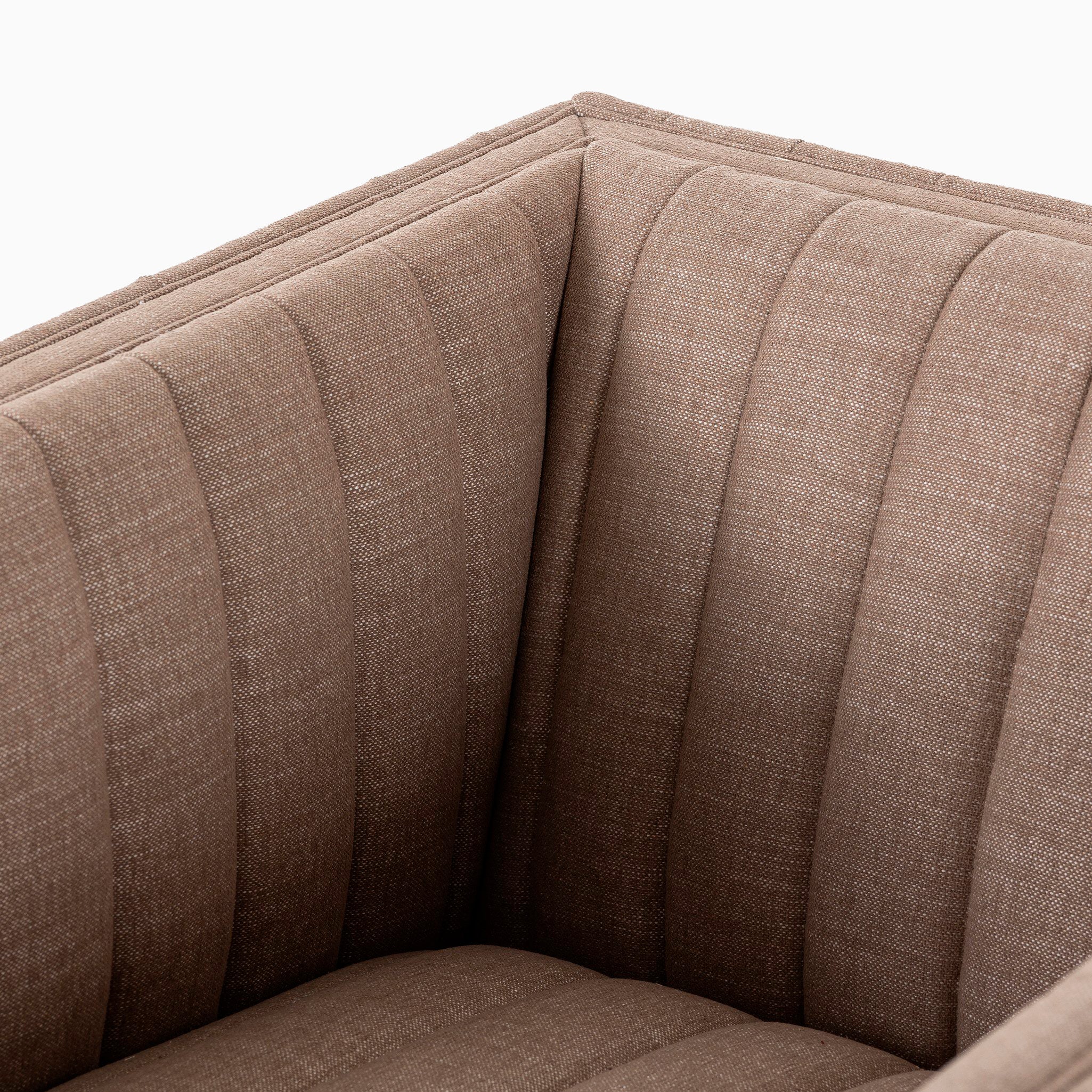 Mercer Swivel Chair in Crypton Nomad Taupe