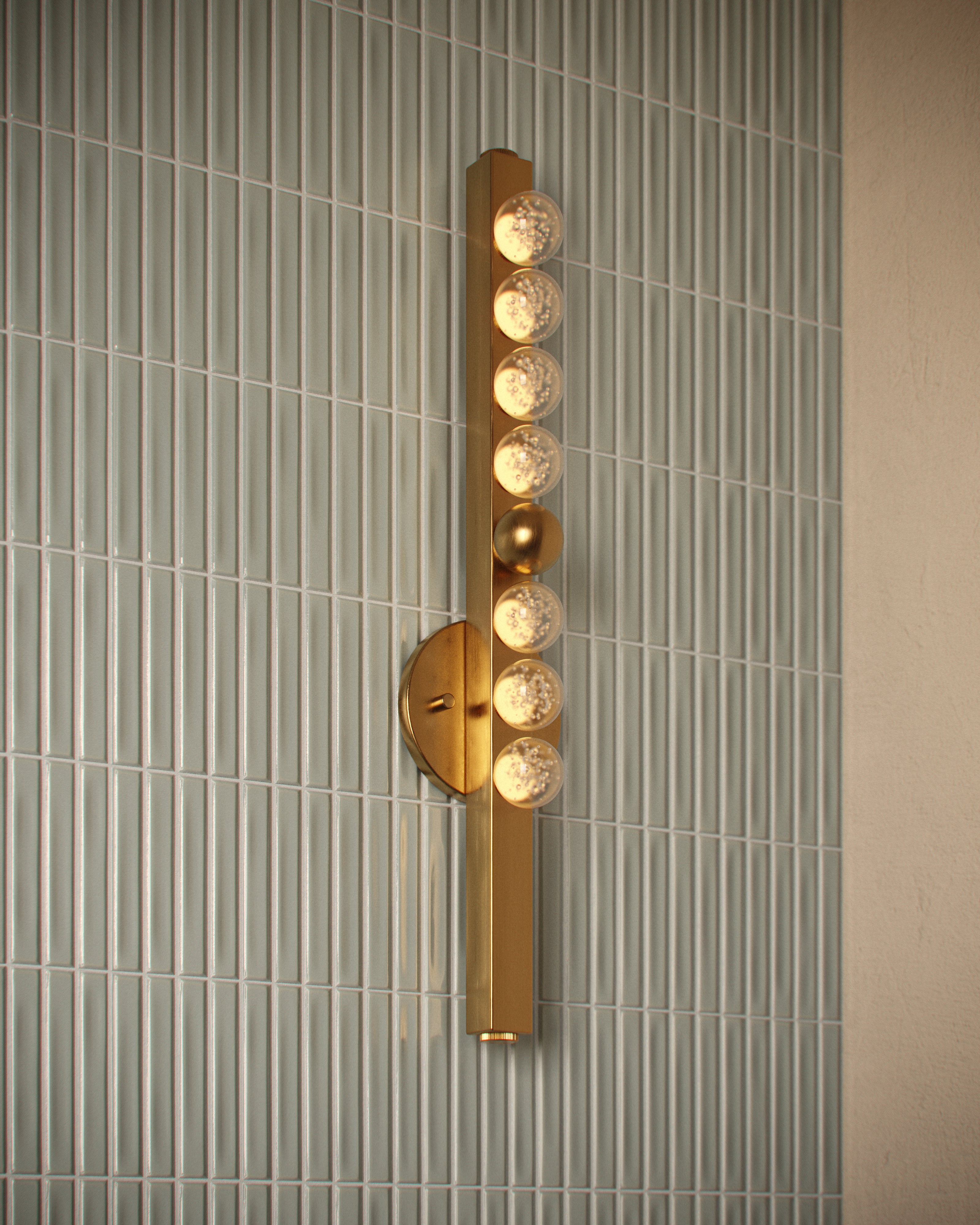 Sapphira Wall Sconce In Vintage Brass