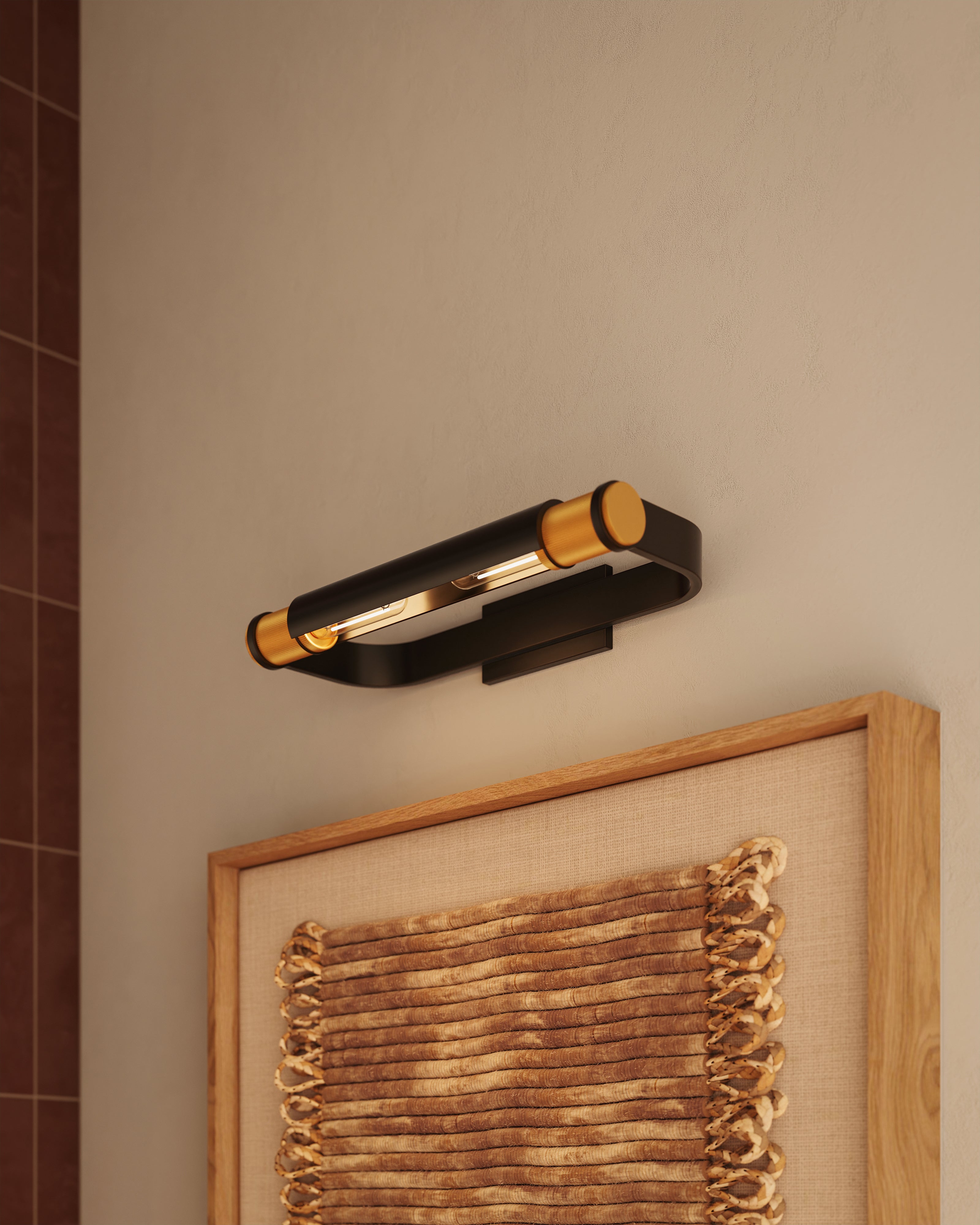 Ernest Picture Light In Aged Brass/Distressed Bronze