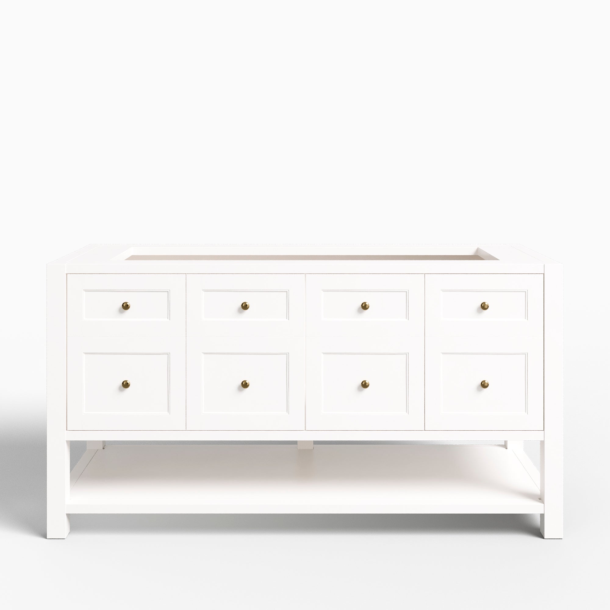 Bridgette 60" Double Vanity in Bright White