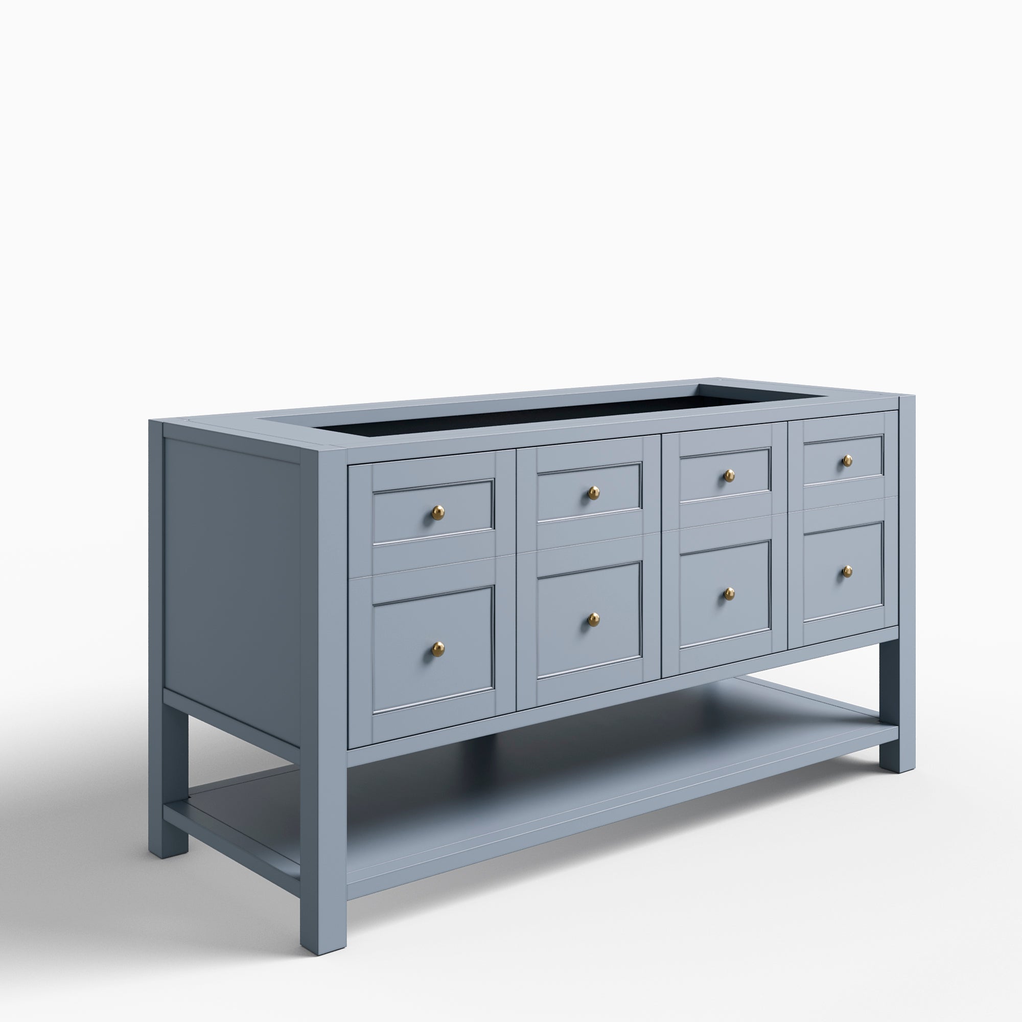 Bridgette 60" Double Vanity in Serenity Blue