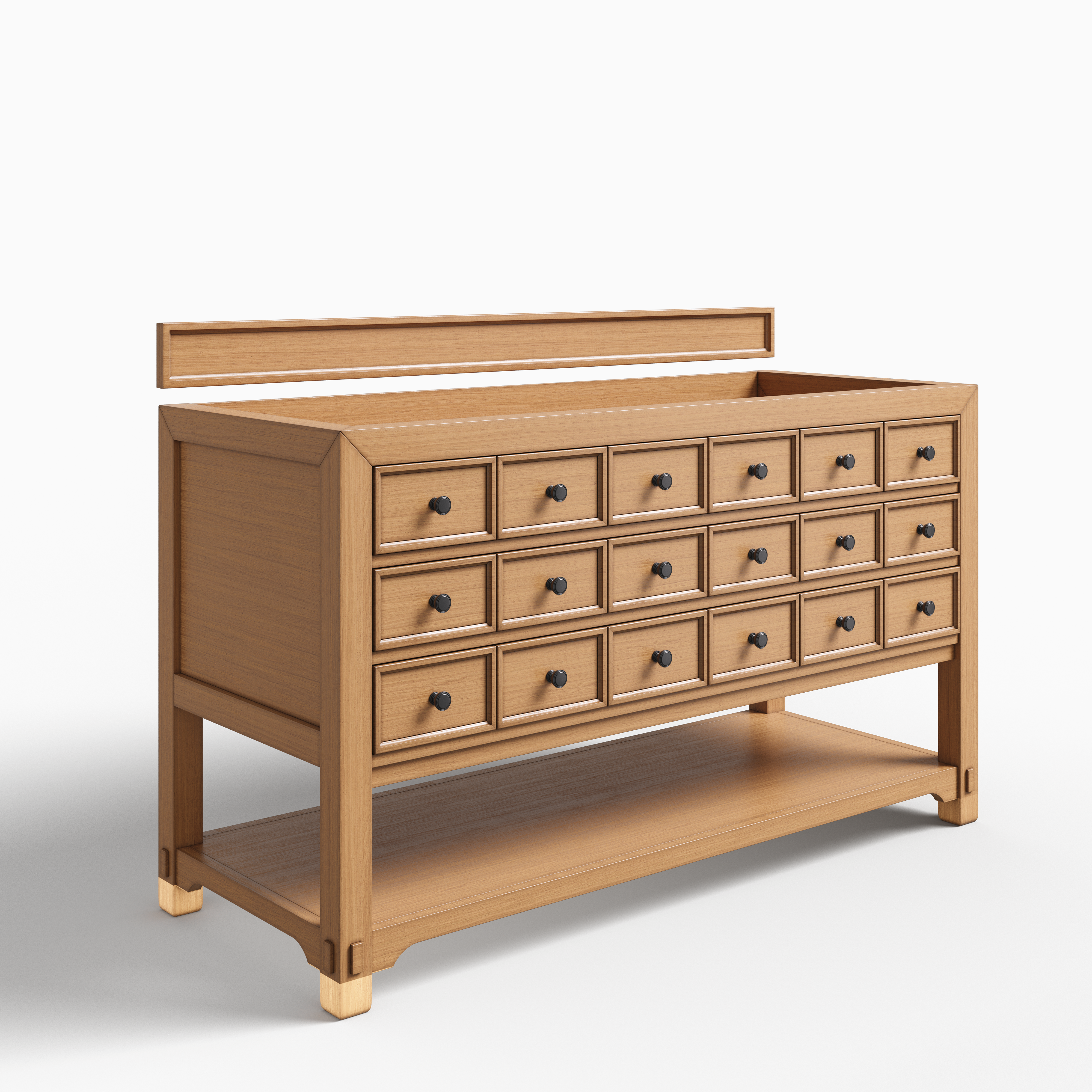 Rosalie 60" Single Vanity Cabinet in Amber Birch