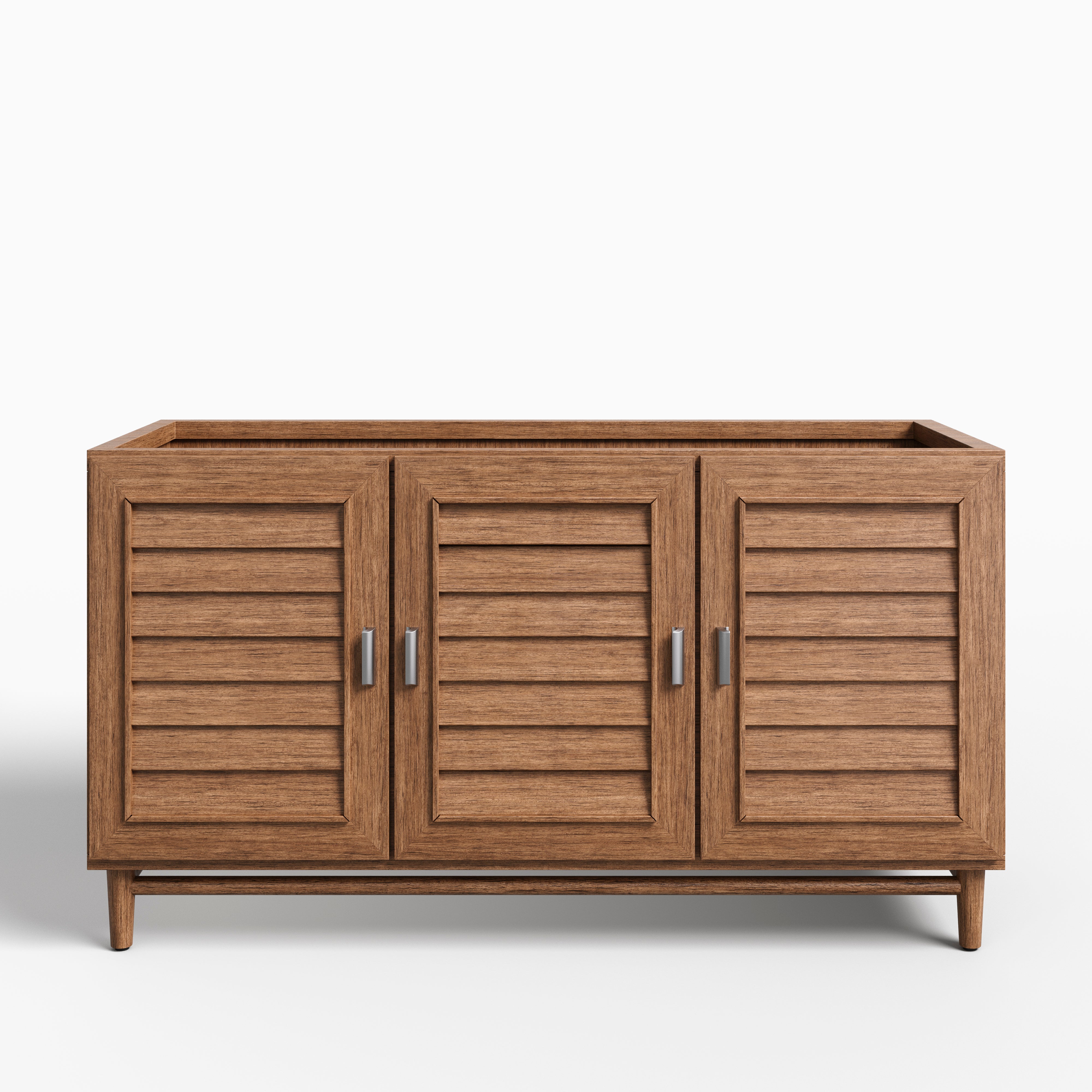 Trisha 60" Single Vanity Cabinet in Whitewashed Walnut