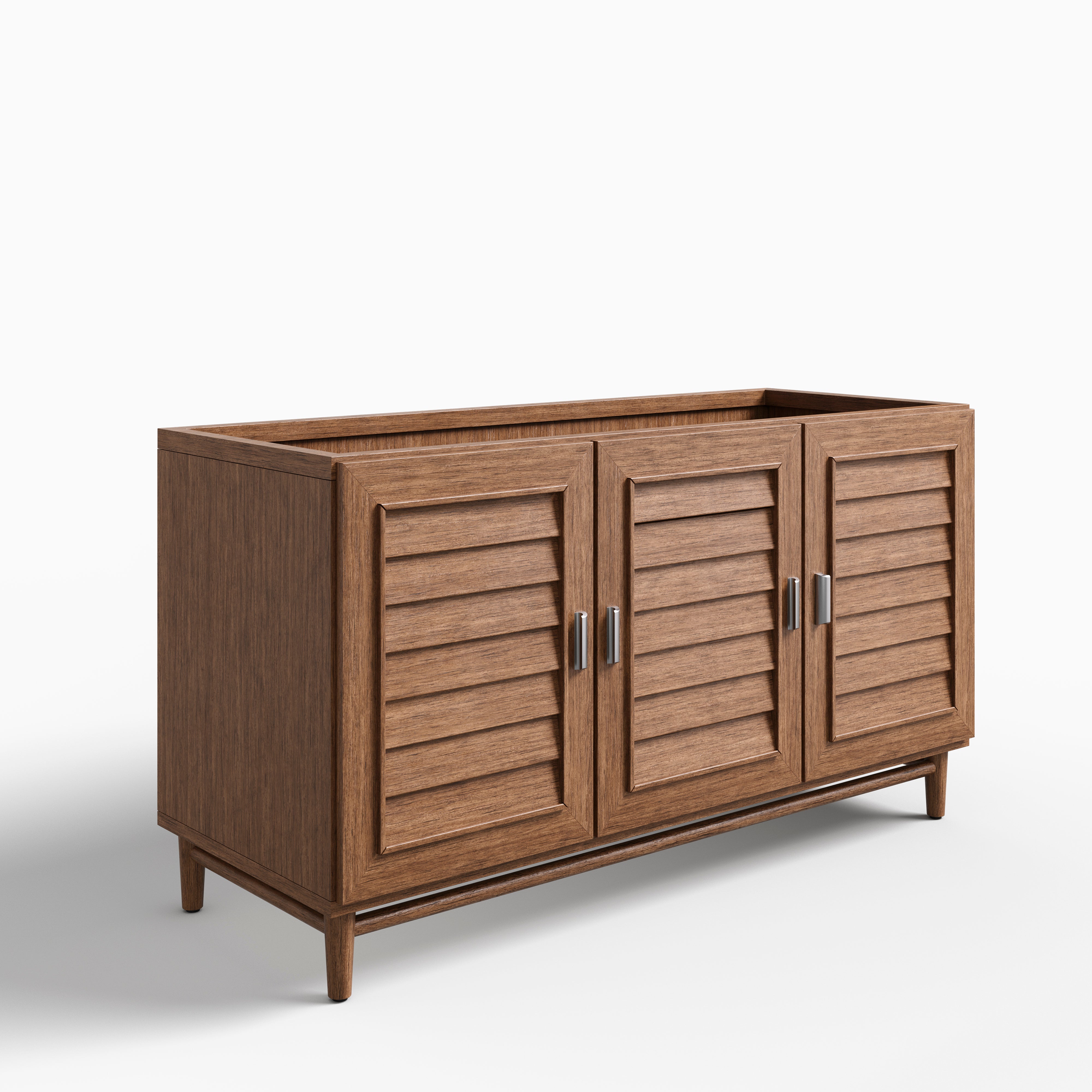 Trisha 60" Single Vanity Cabinet in Whitewashed Walnut