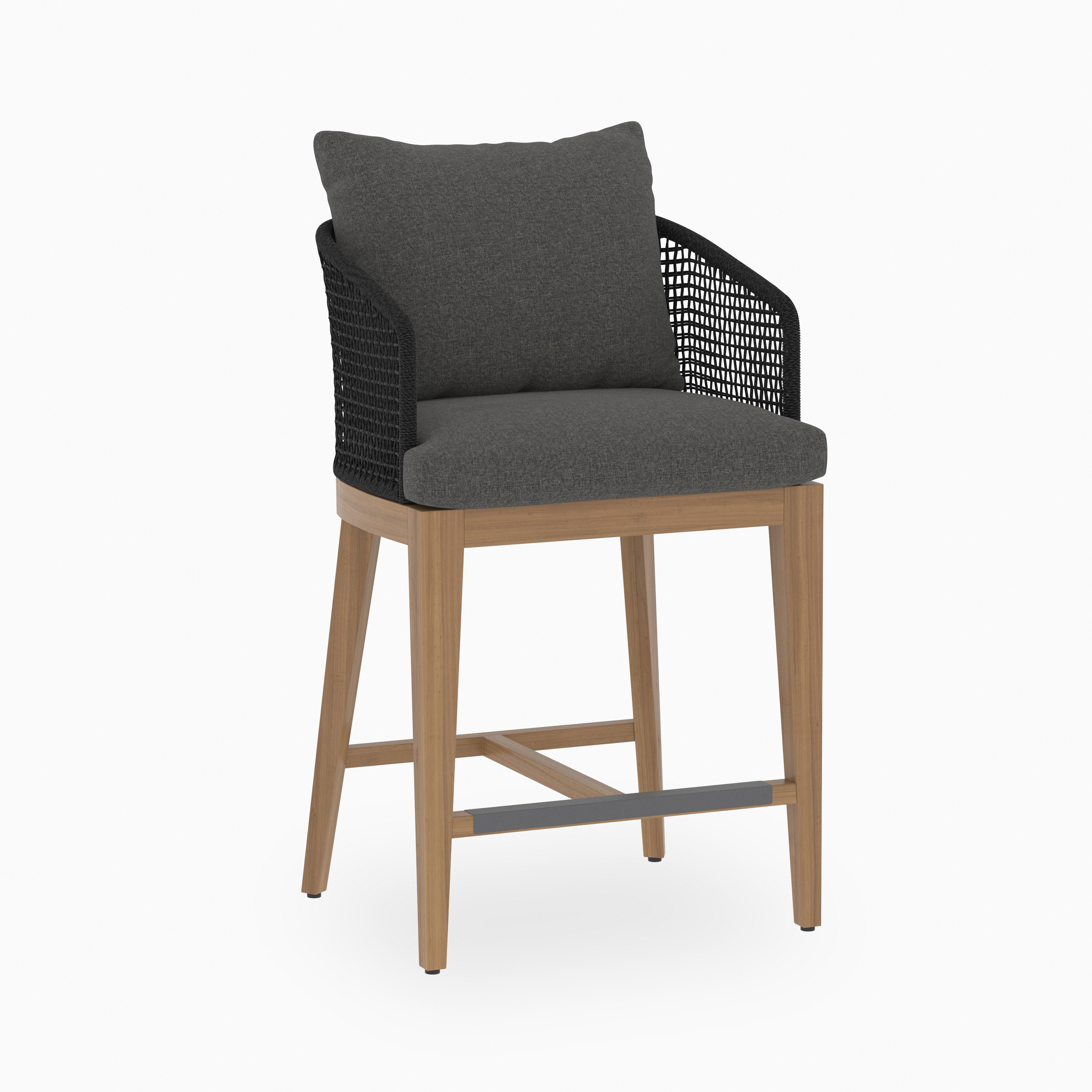 Mateo Outdoor Counter Stool in Grey