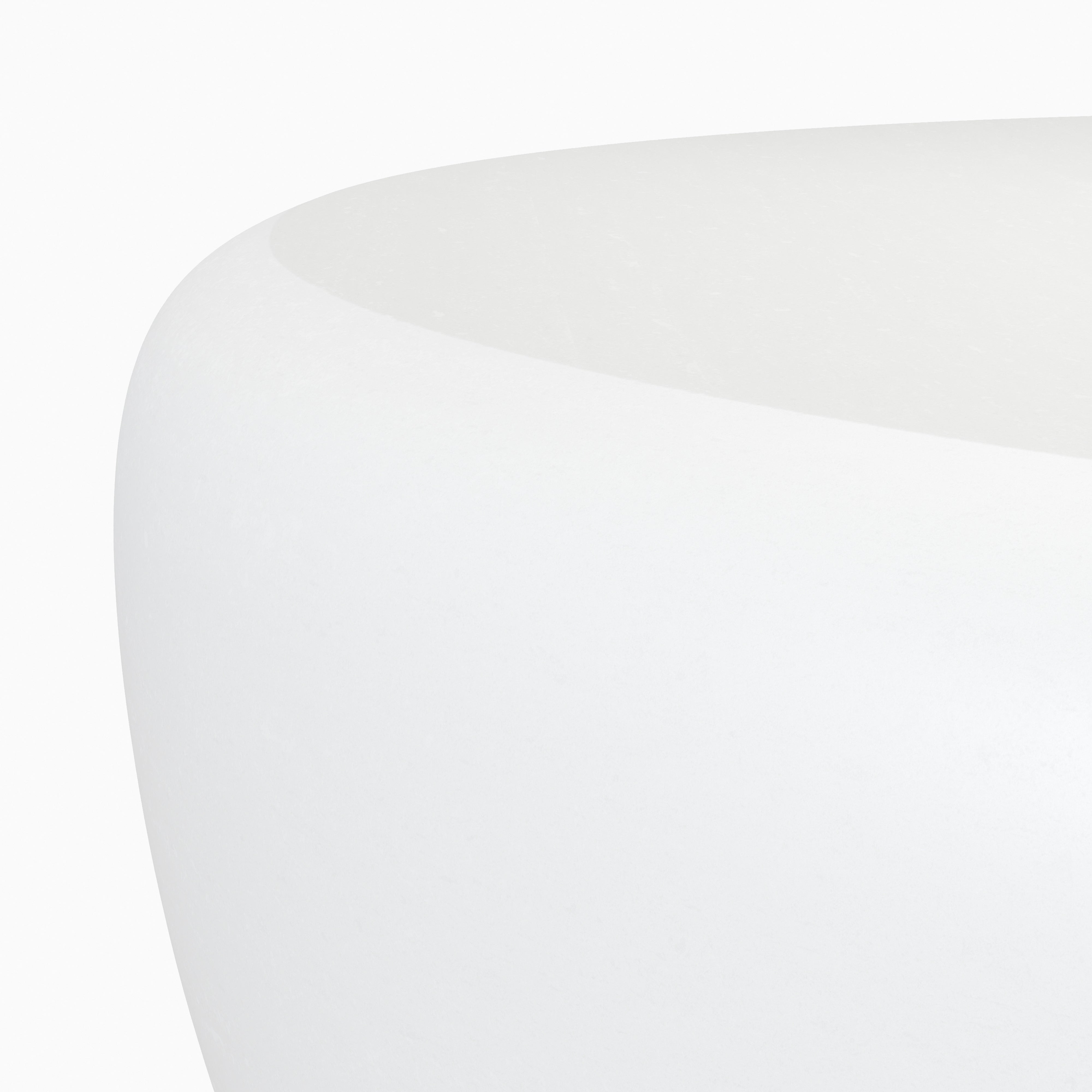 Alina Outdoor Coffee Table in White