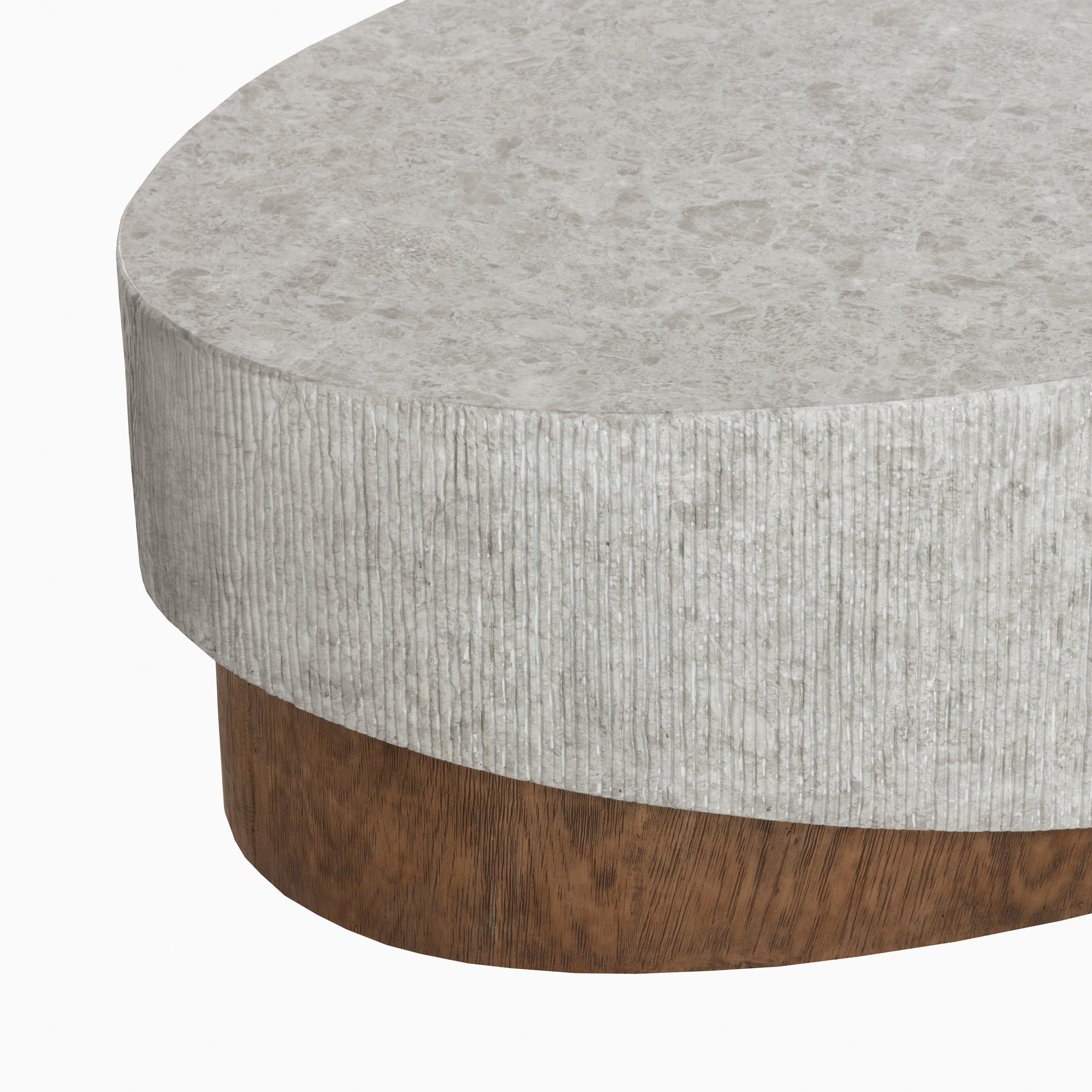 Leone Outdoor Coffee Table in Grey