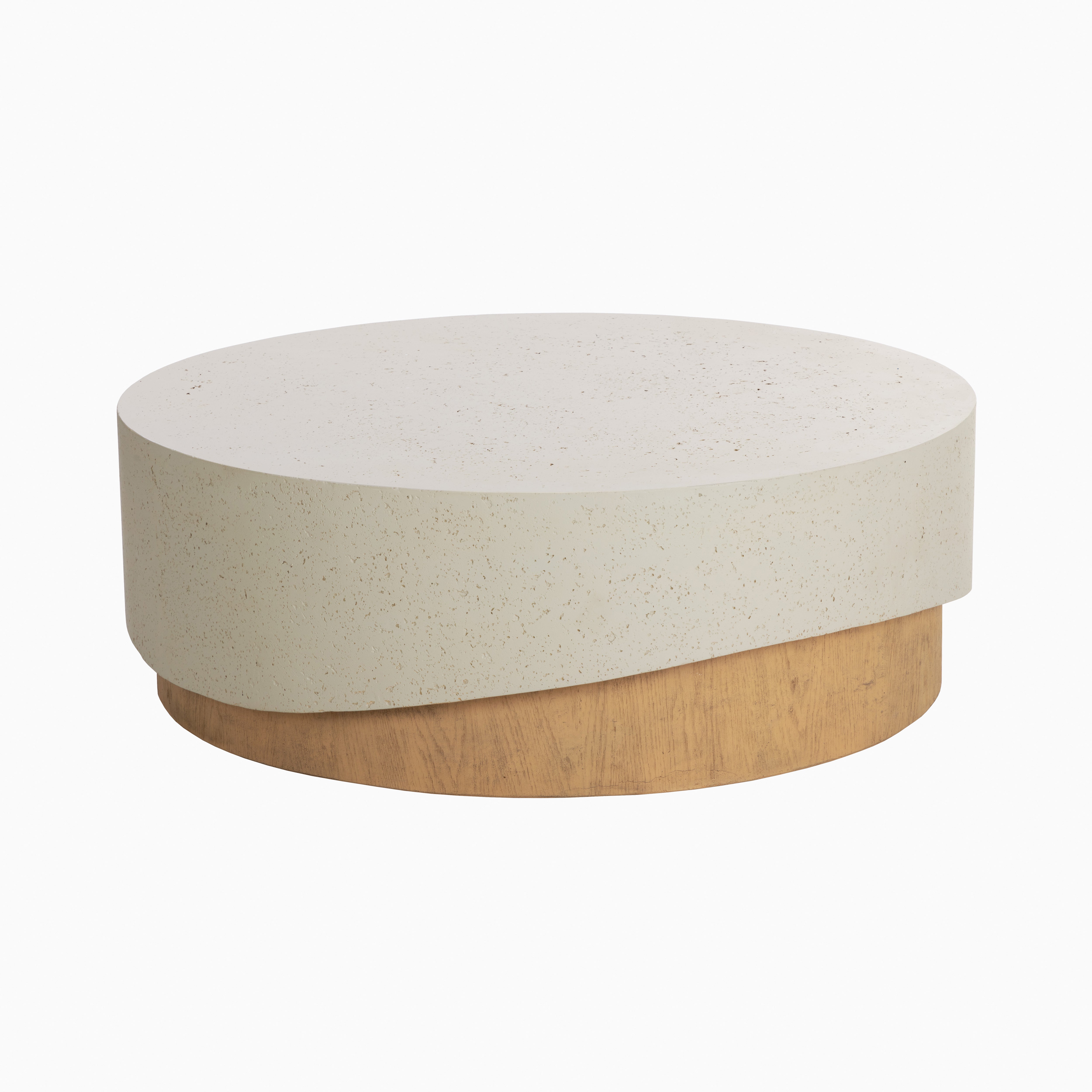 Lina Outdoor Coffee Table in Cream