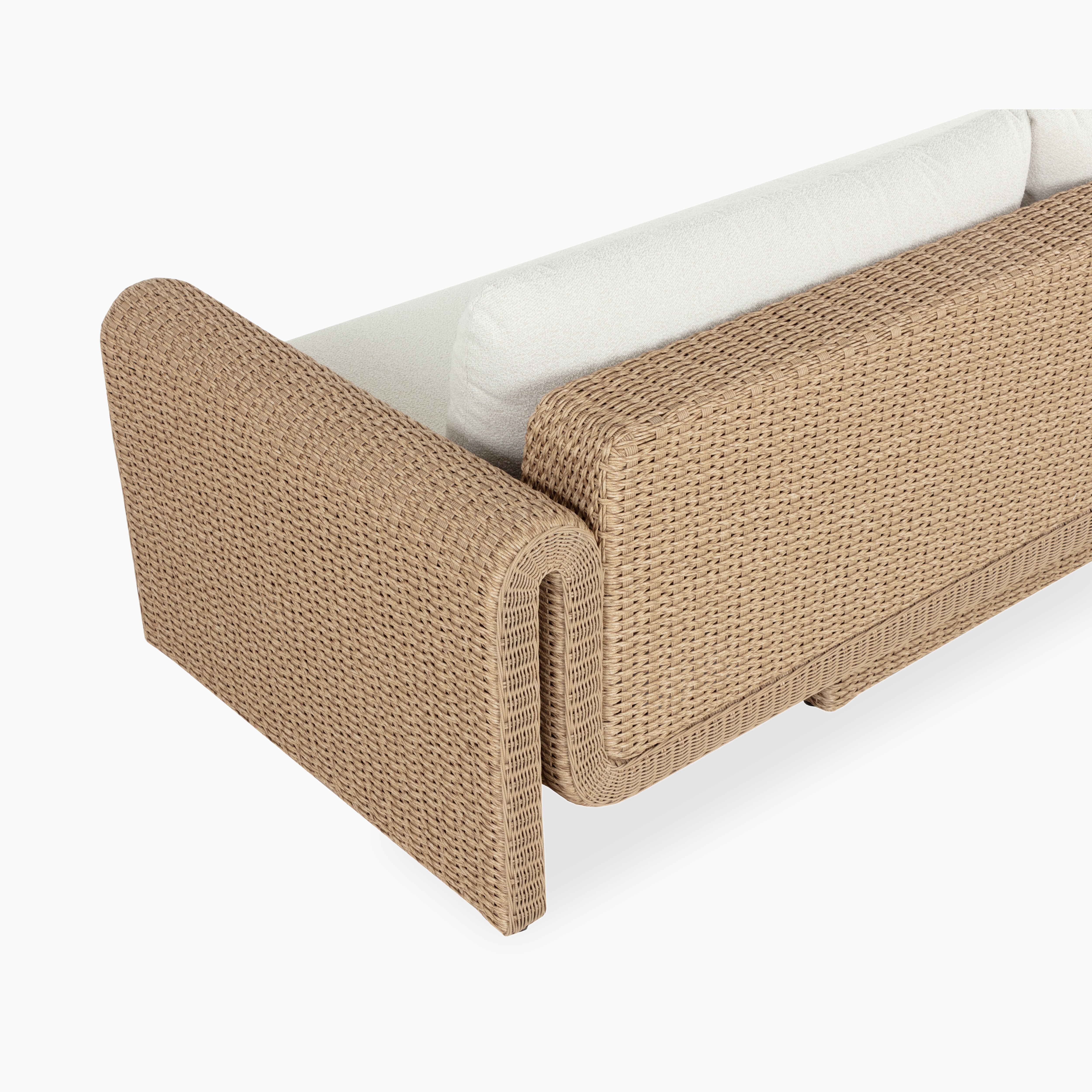 Maelle Outdoor Sofa in Natural/Cream