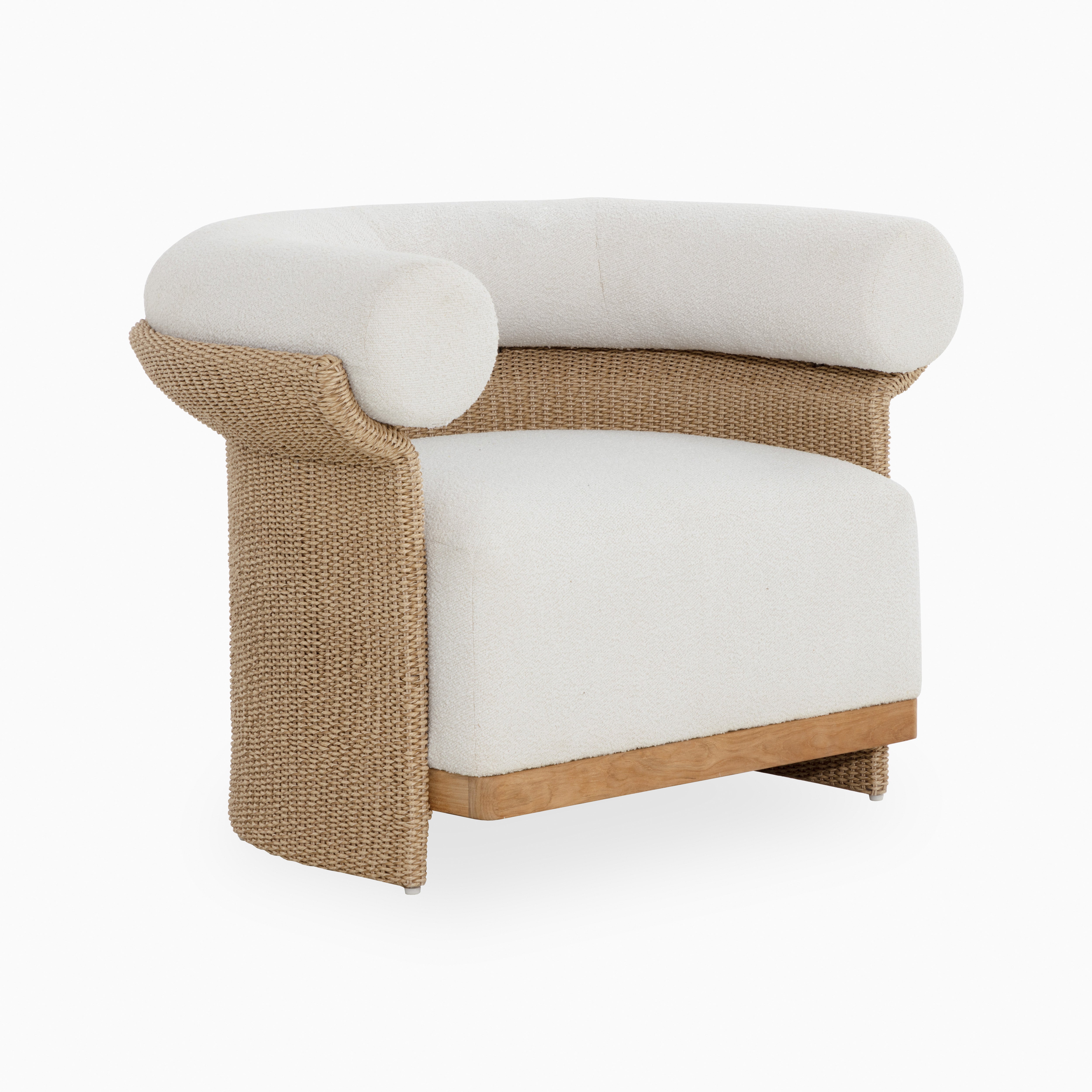 Serala Outdoor Lounge Chair in Cream