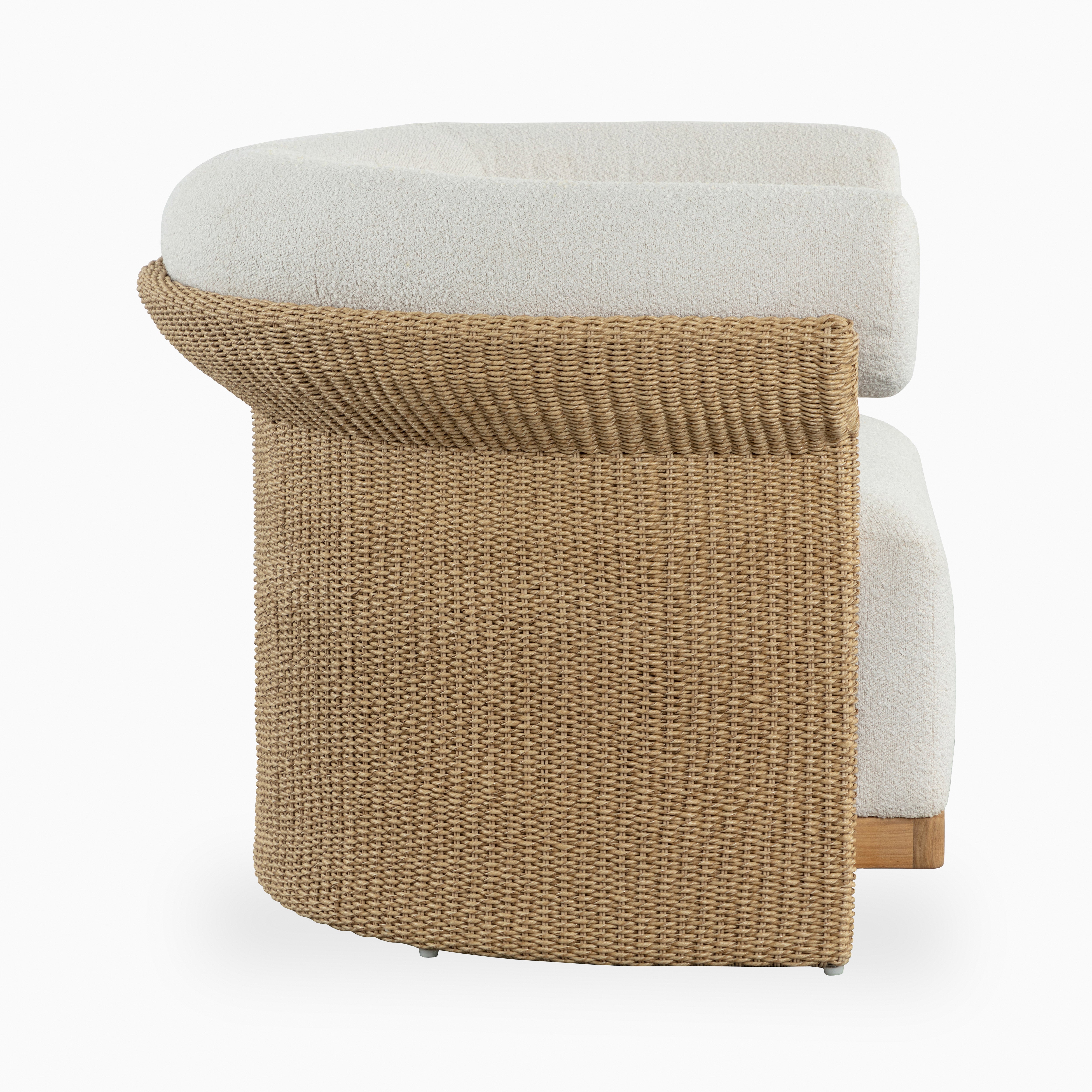 Serala Outdoor Lounge Chair in Cream