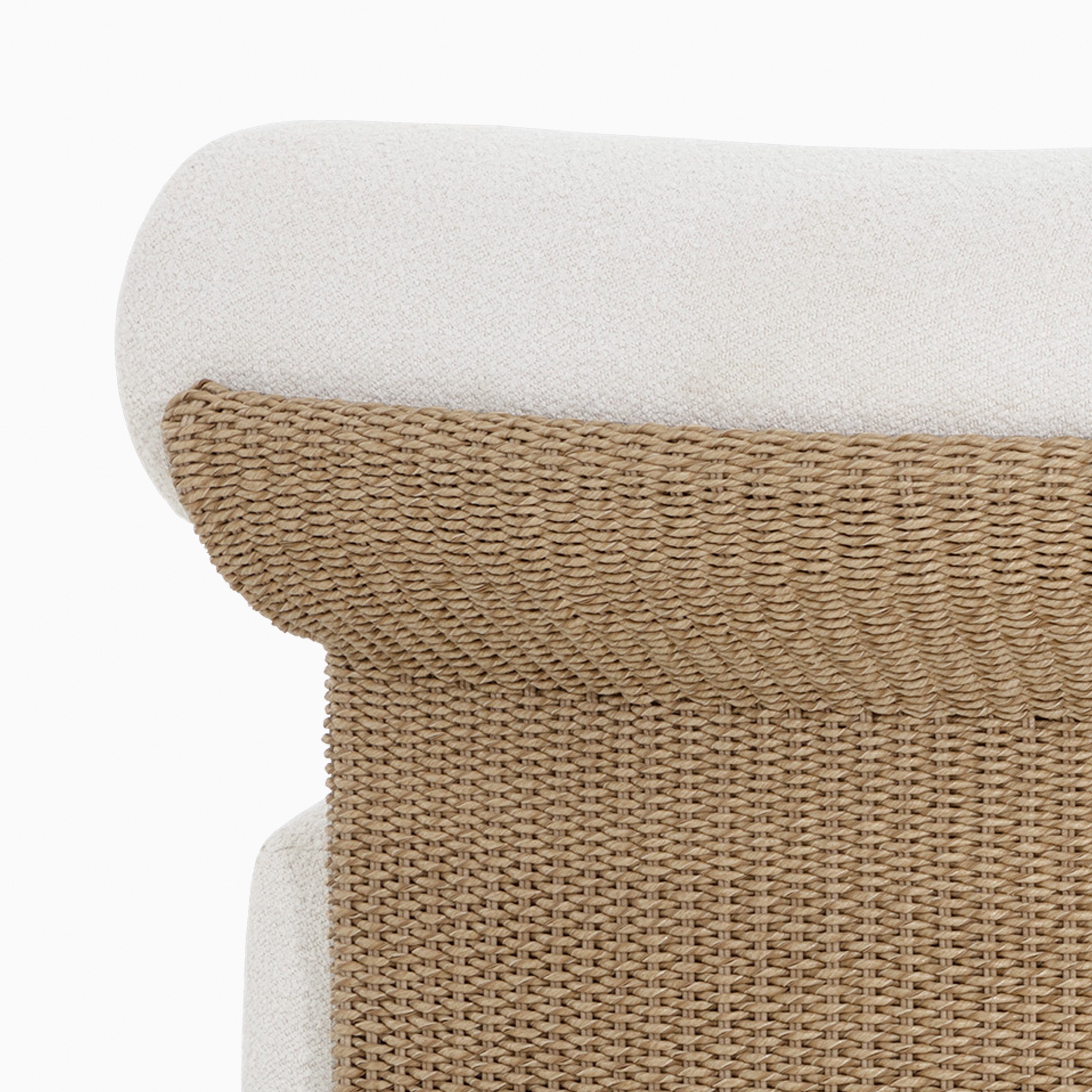 Serala Outdoor Lounge Chair in Cream