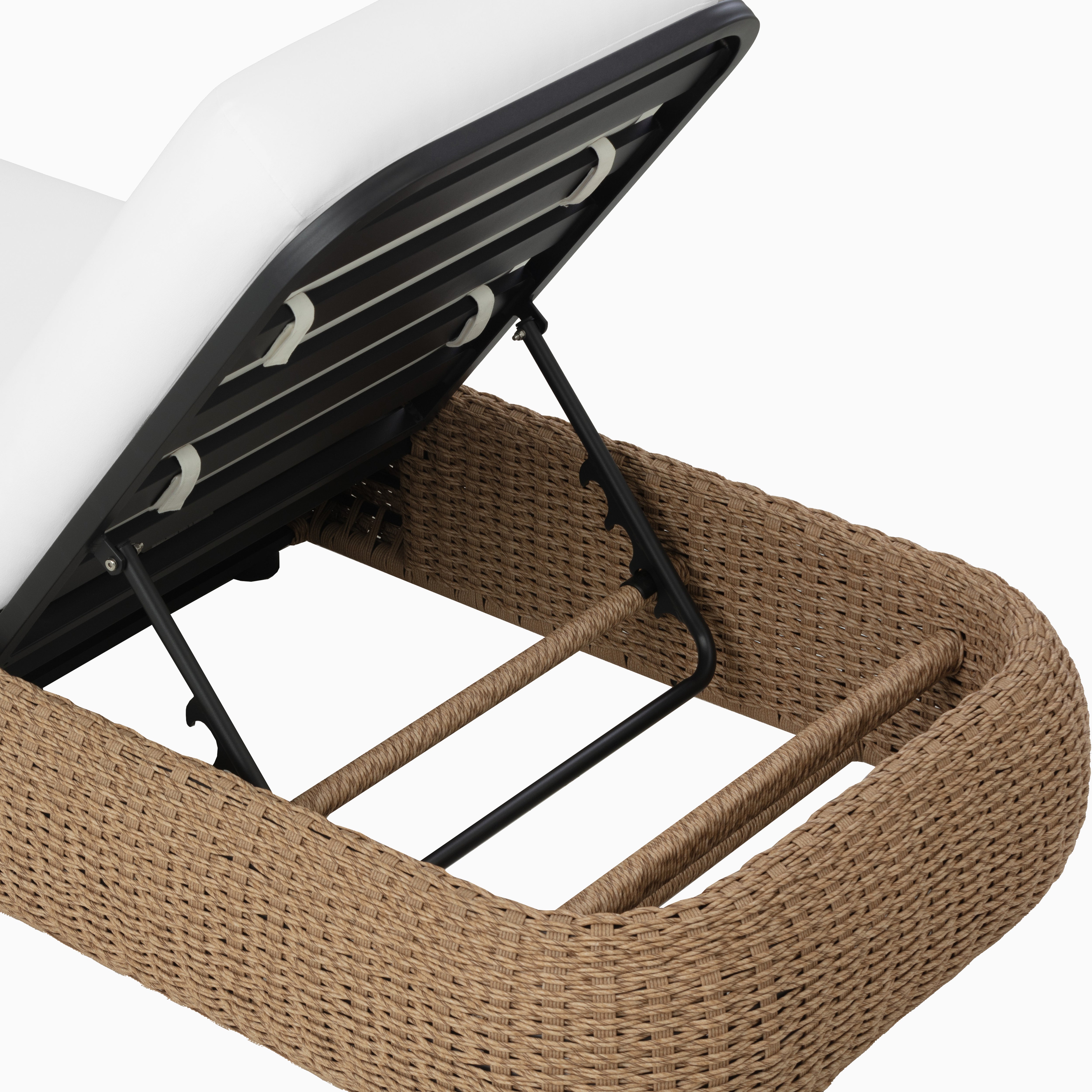 Solena Outdoor Lounger in White