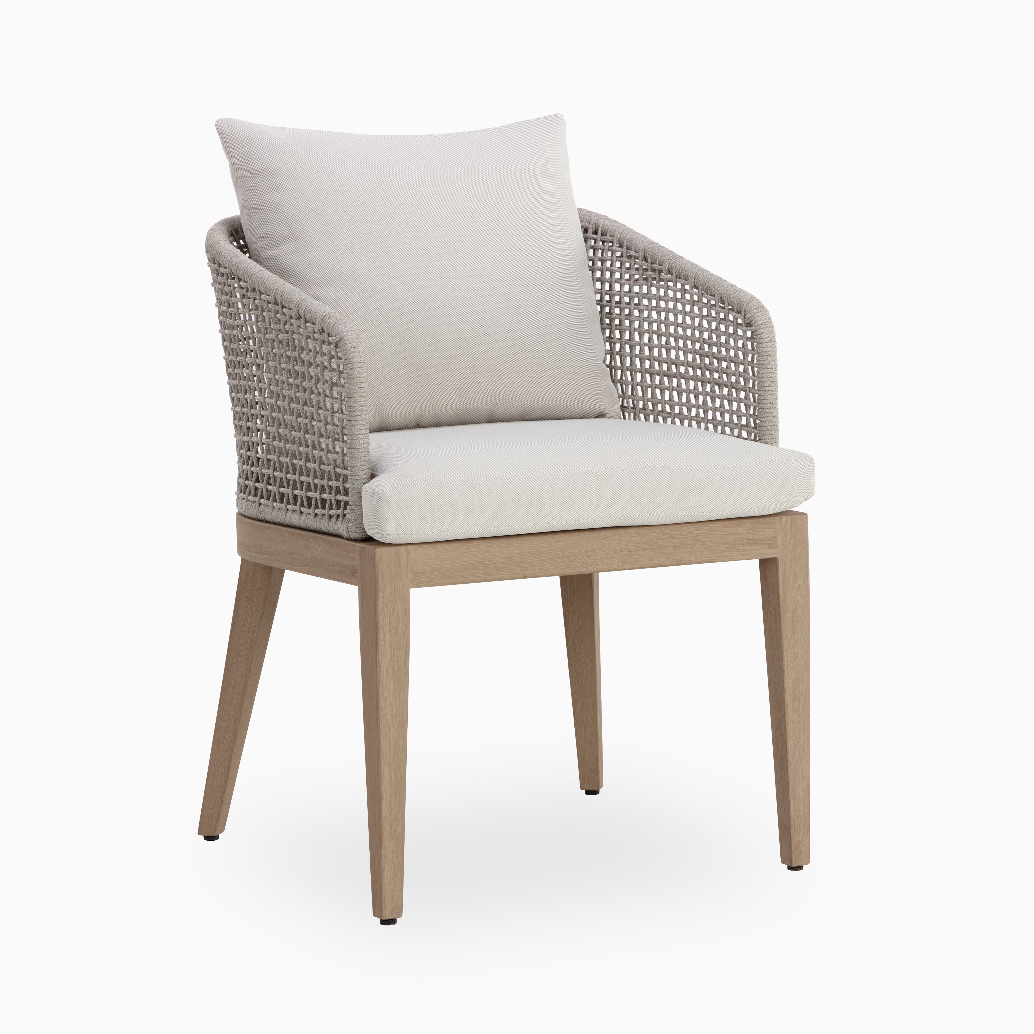 Mateo Outdoor Dining Chair in Cream