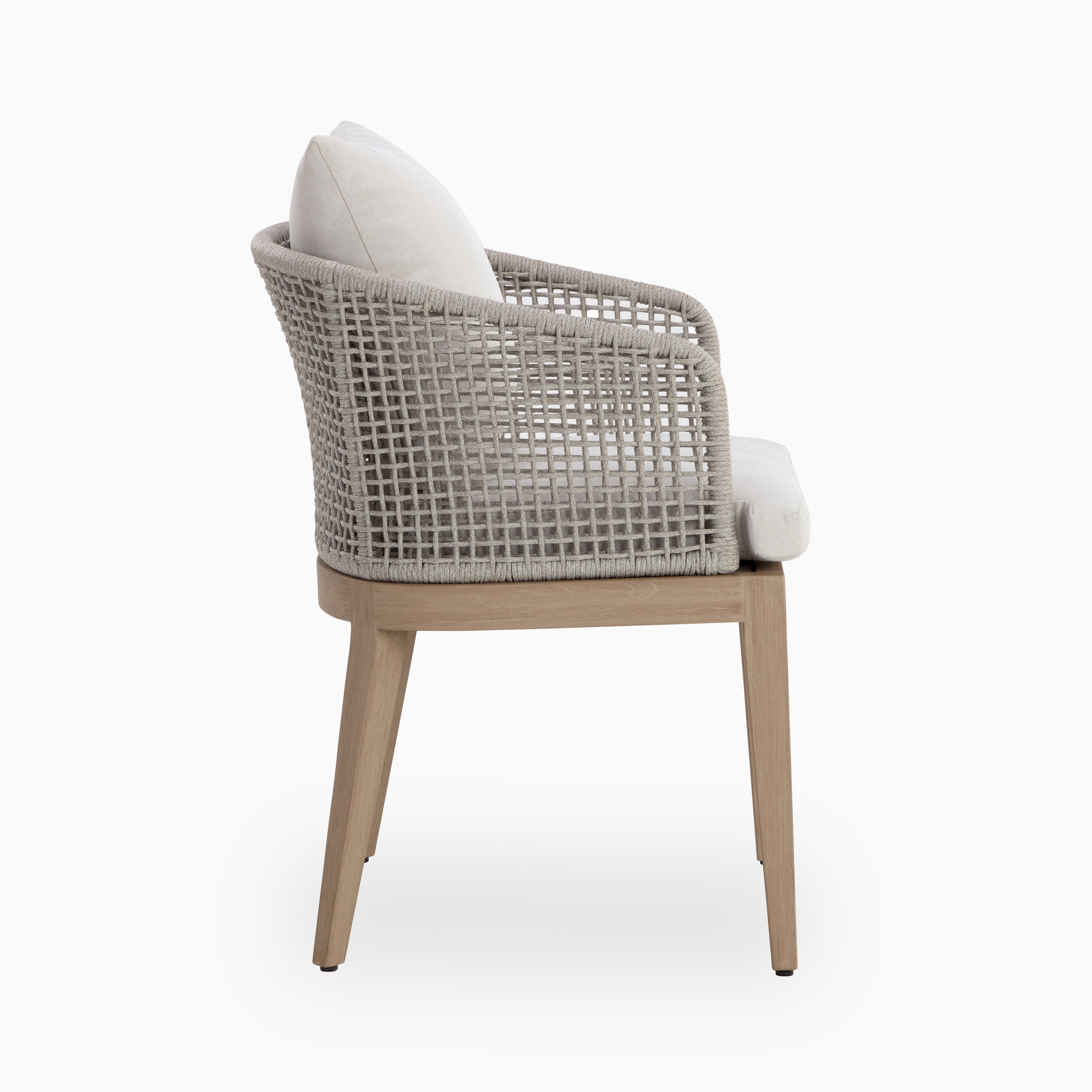 Mateo Outdoor Dining Chair in Cream