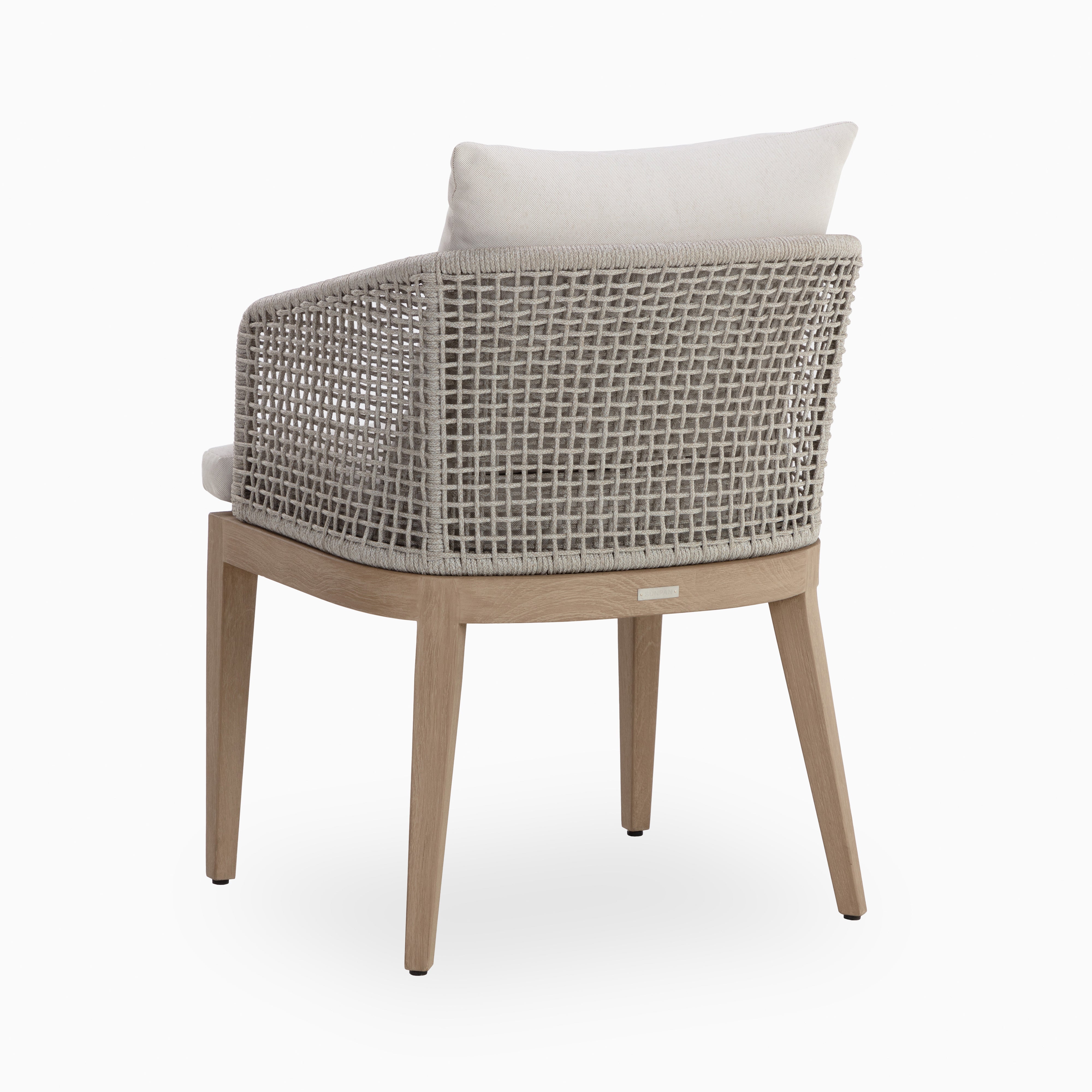 Mateo Outdoor Dining Chair in Cream