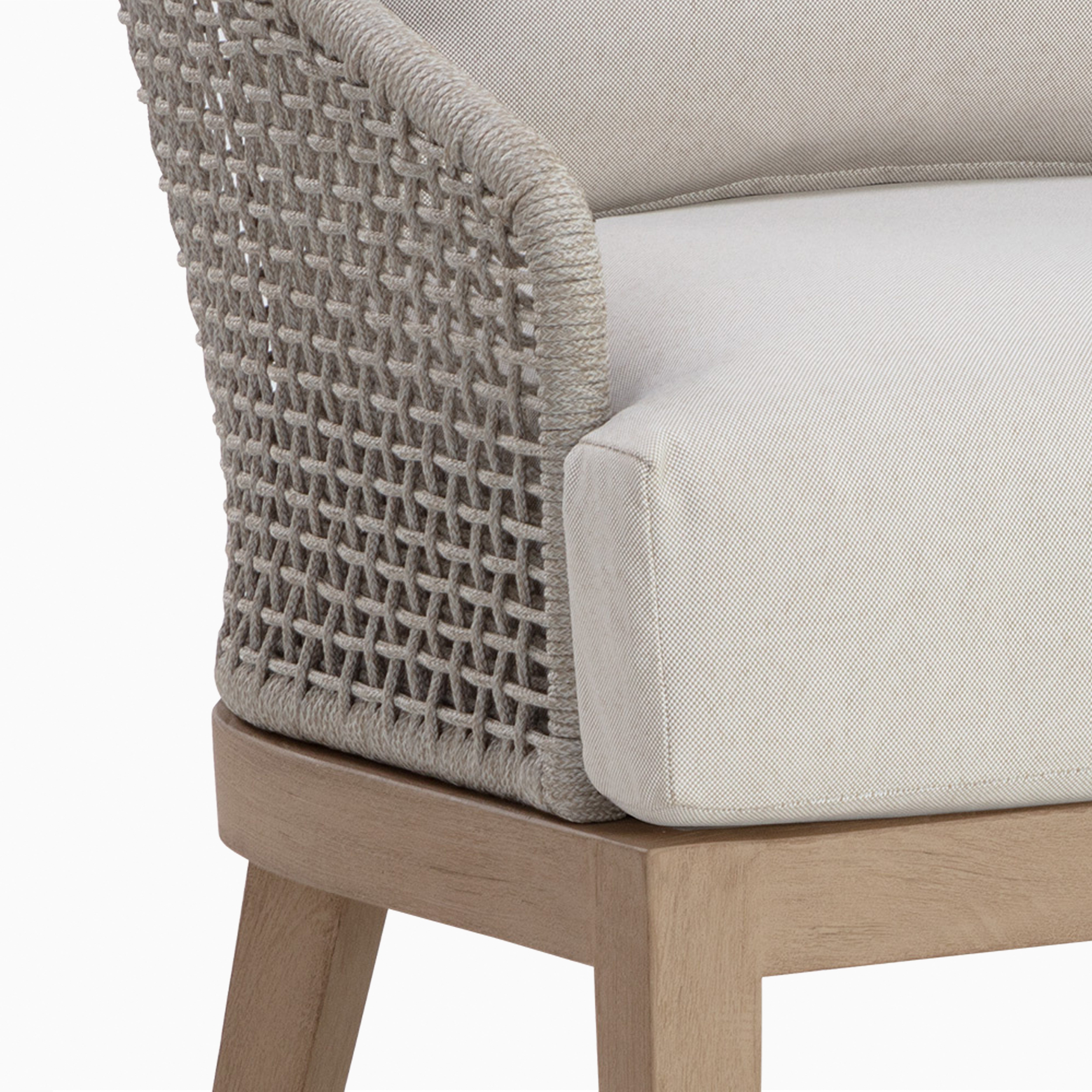 Mateo Outdoor Lounge Chair in Cream