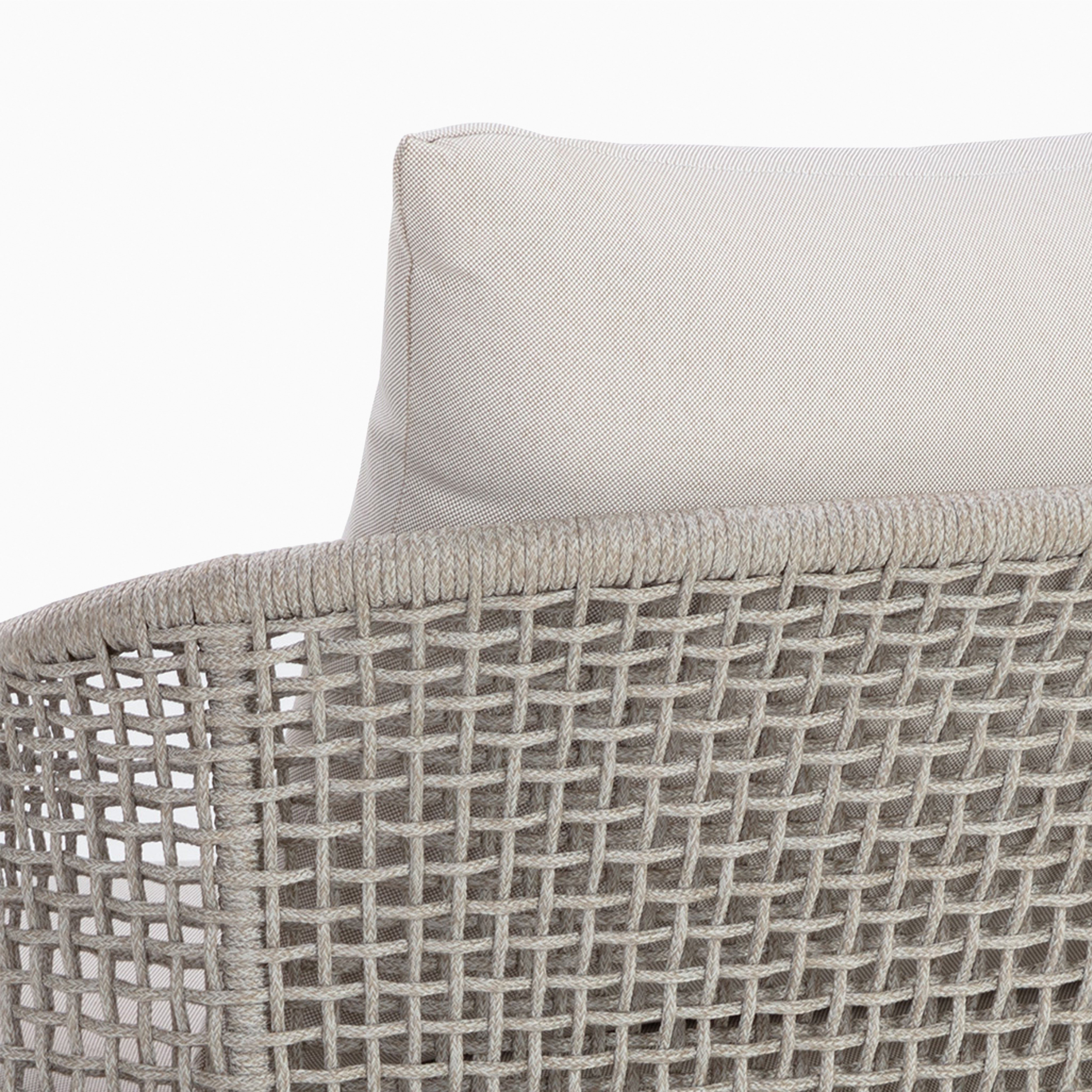 Mateo Outdoor Lounge Chair in Cream