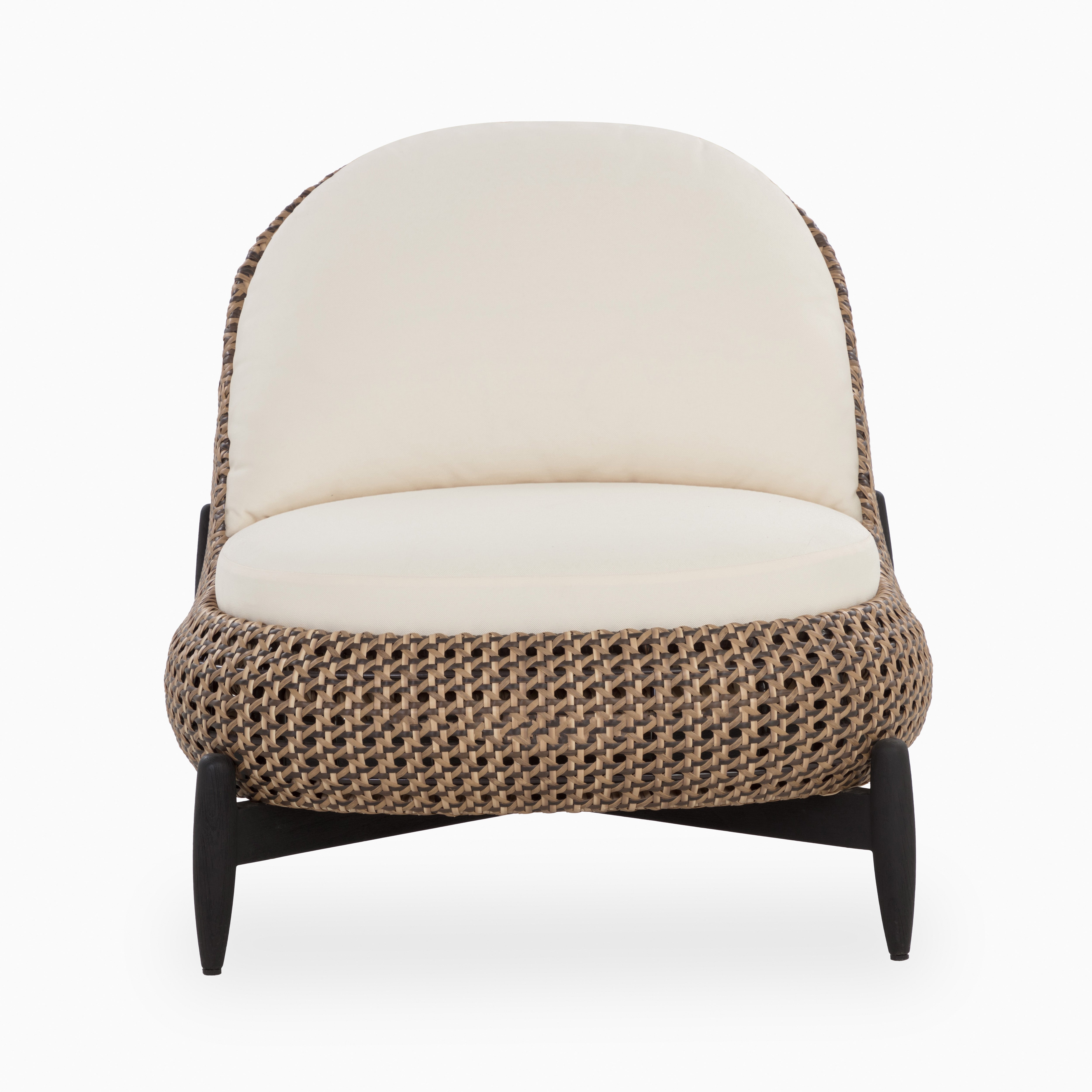 Briaro Outdoor Lounge Chair in Cream