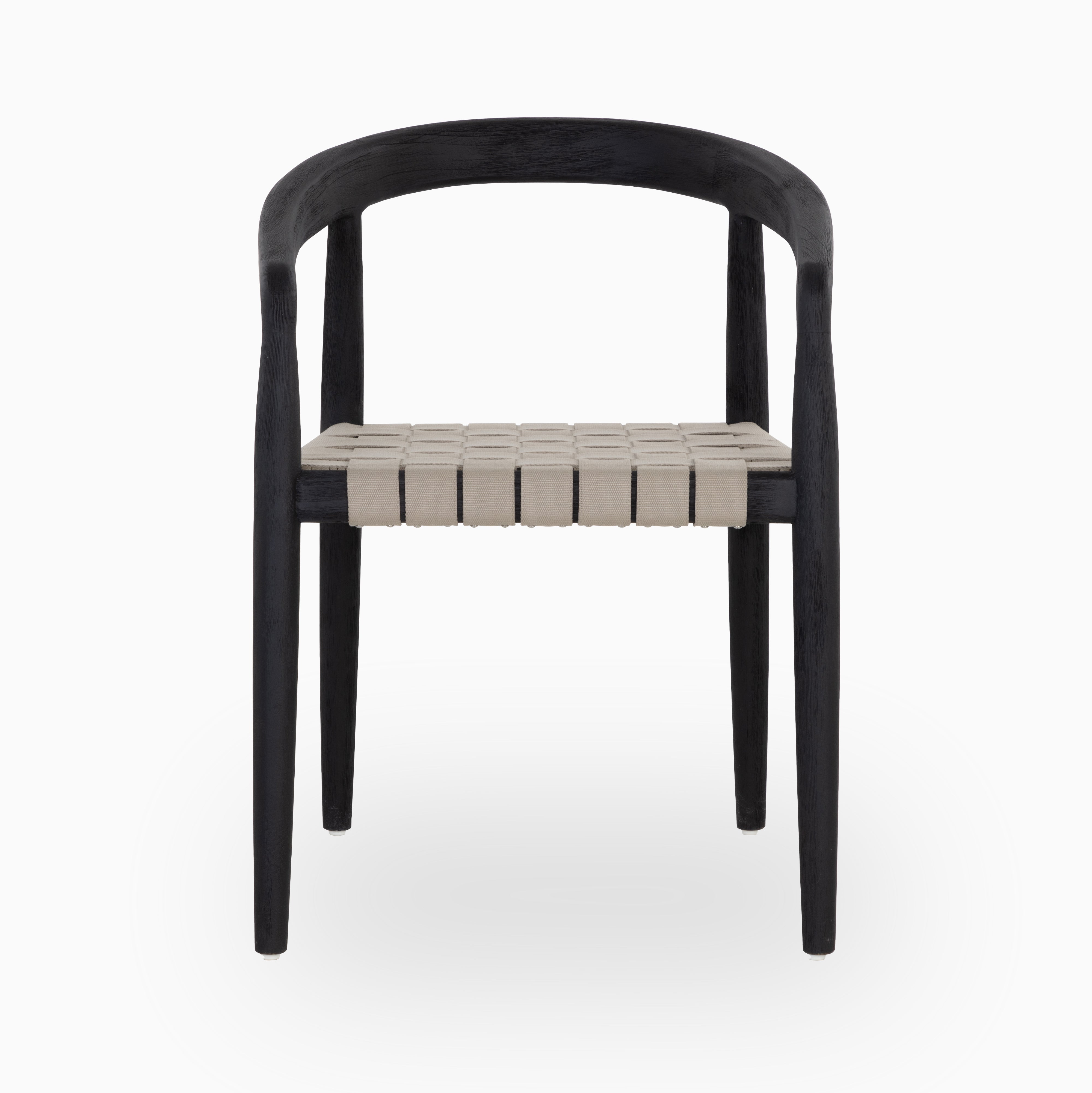 Marek Outdoor Dining Chair in Grey