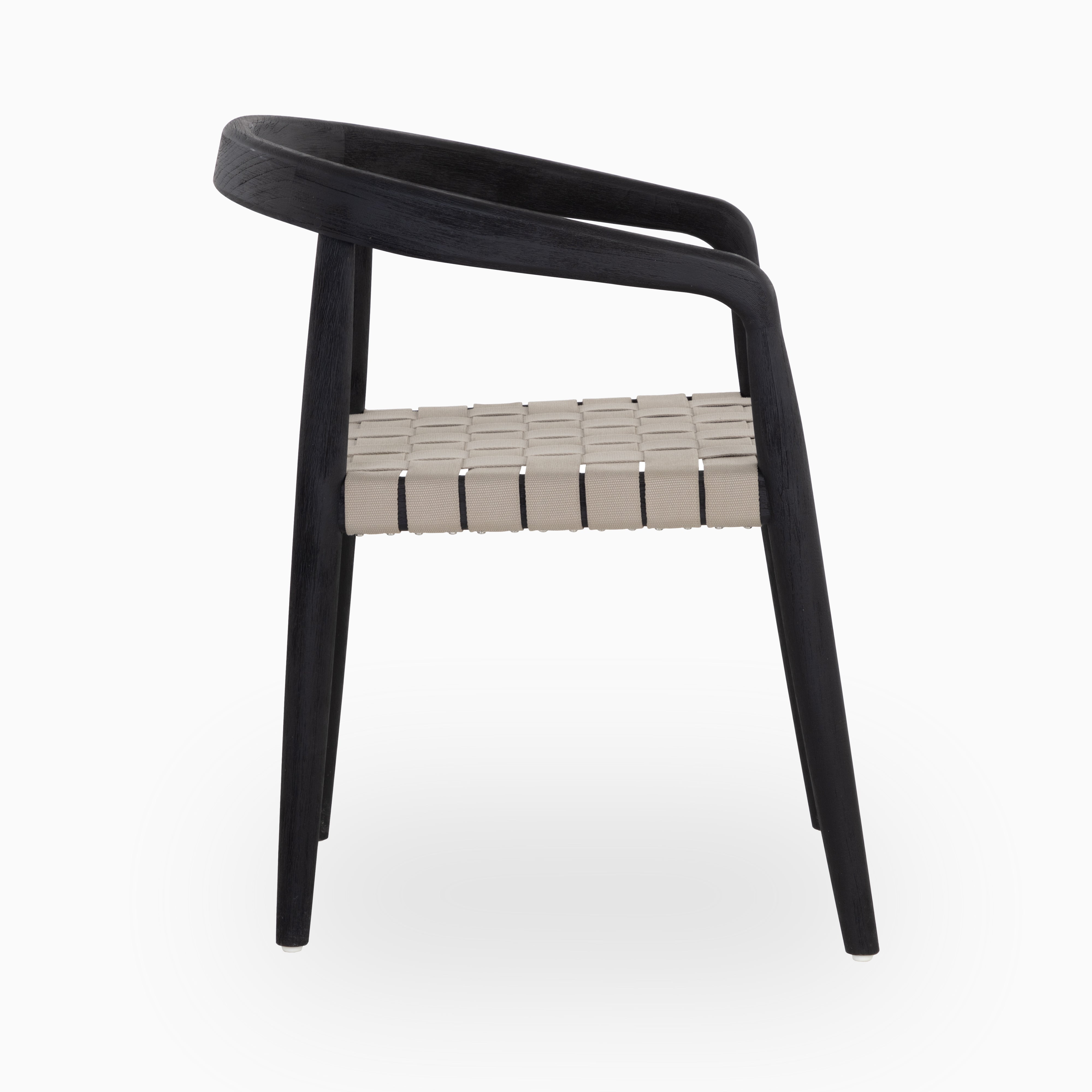 Marek Outdoor Dining Chair in Grey