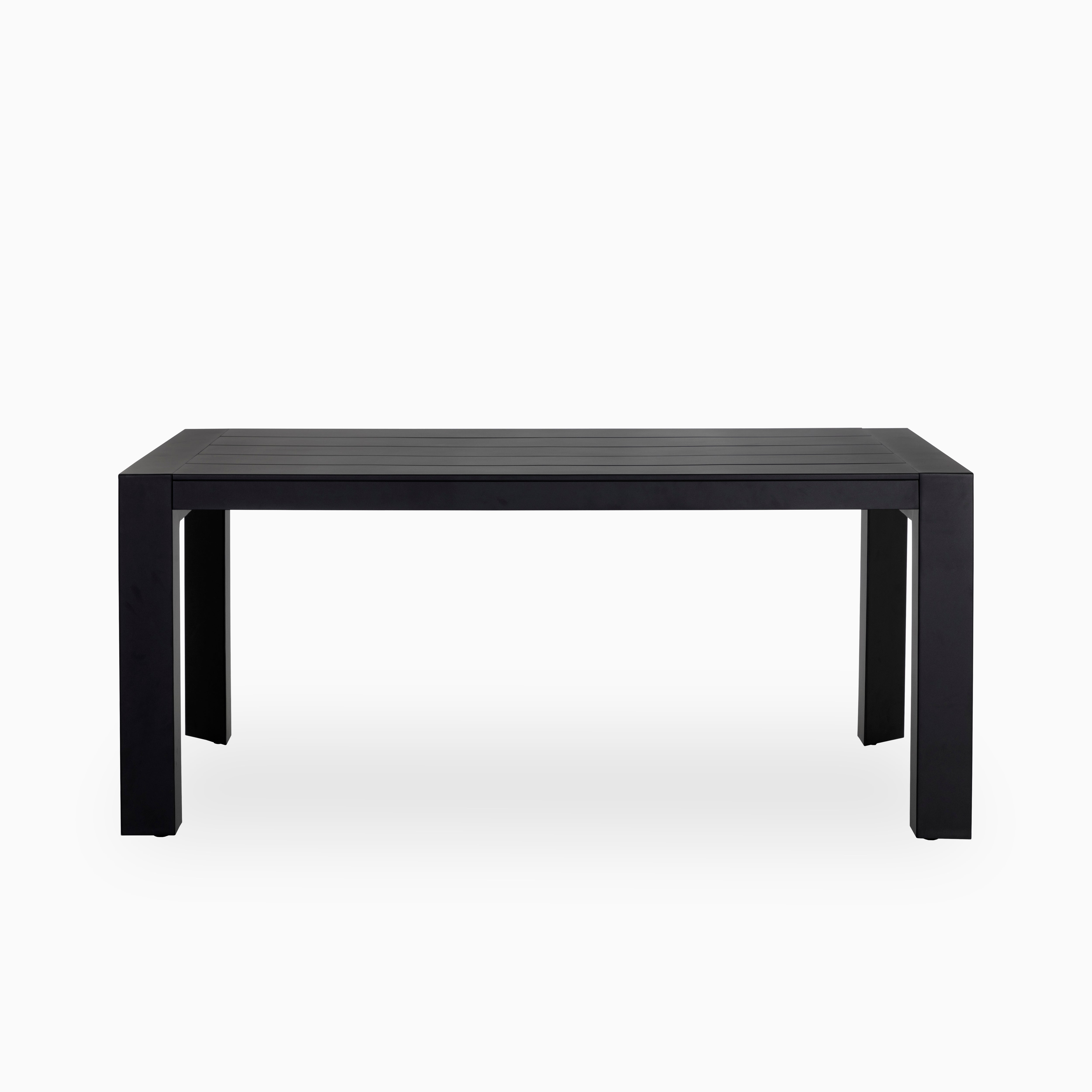 Stravian Outdoor Dining Table in Black, 70"
