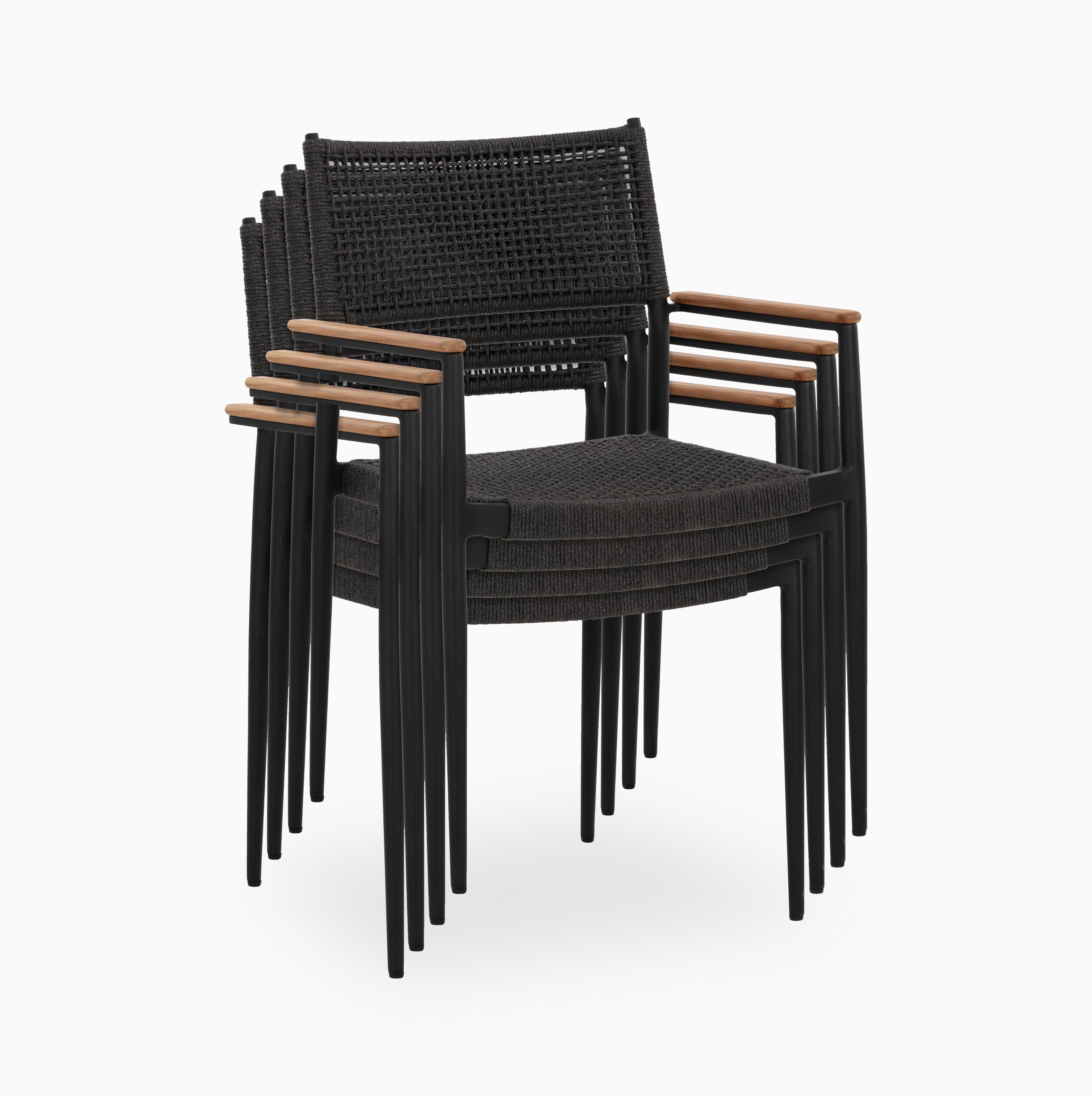 Tavian Outdoor Dining Chair in Grey