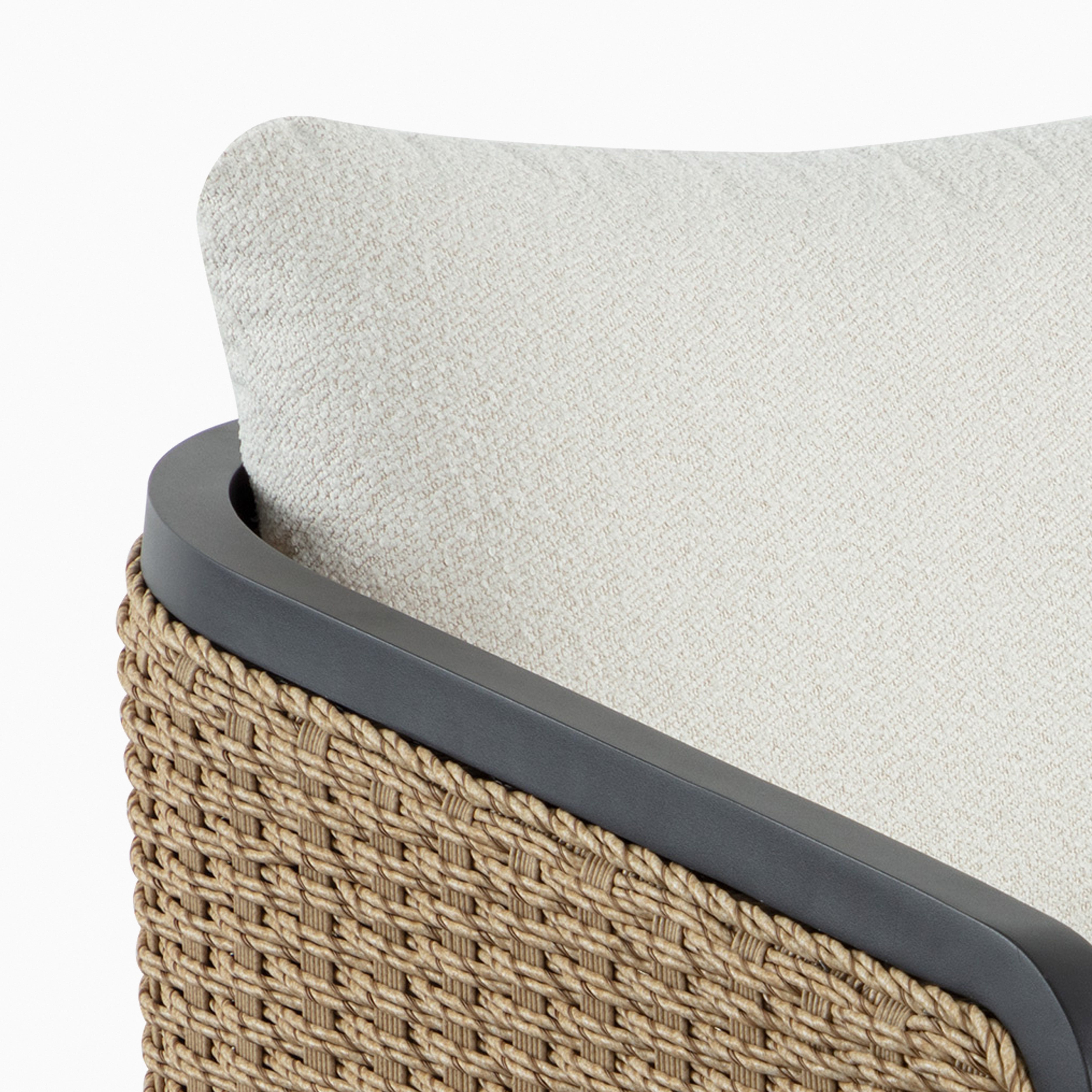 Elira Outdoor Lounge Chair in Cream