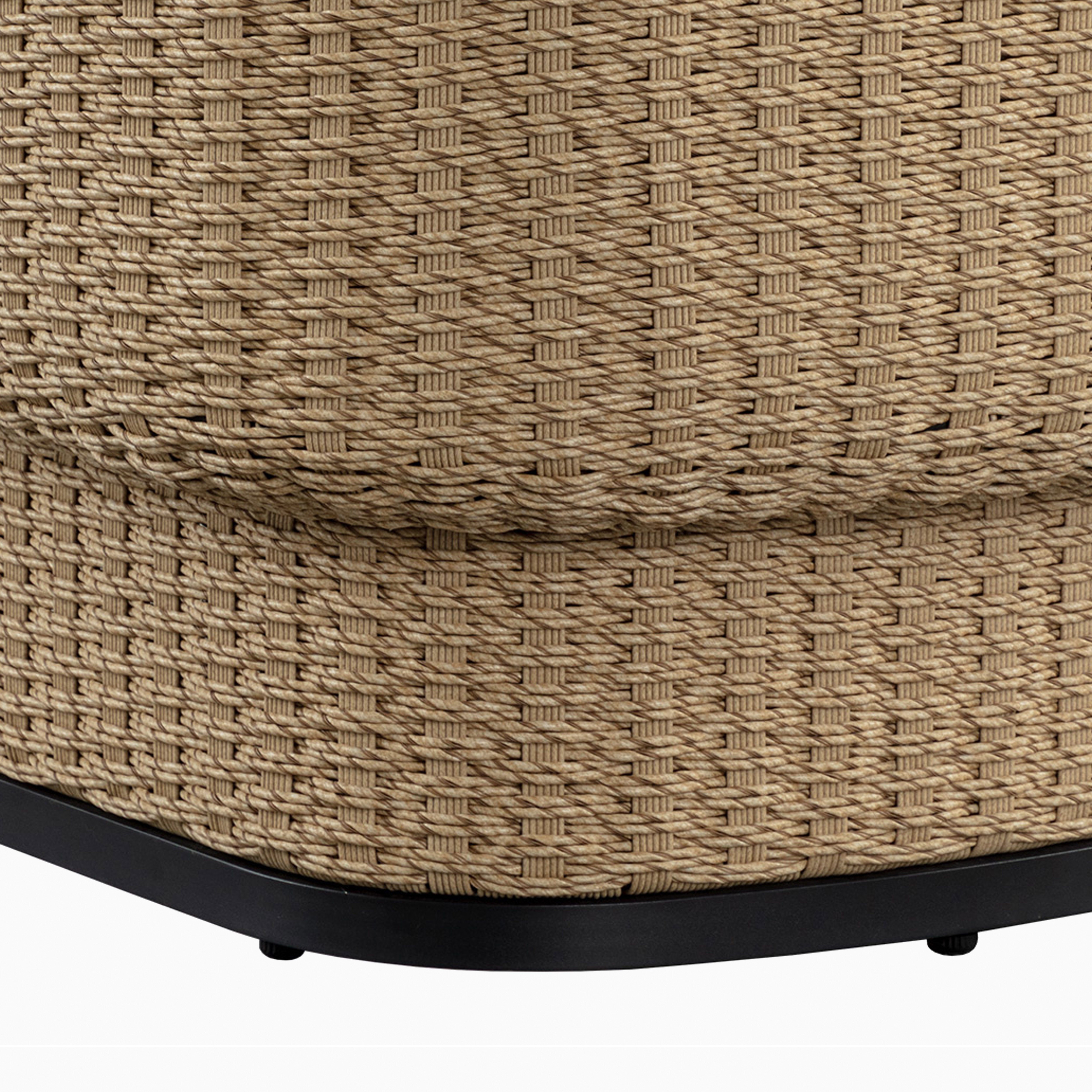 Elira Outdoor Lounge Chair in Cream