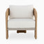 Carden Outdoor Lounge Chair in Natural/Cream