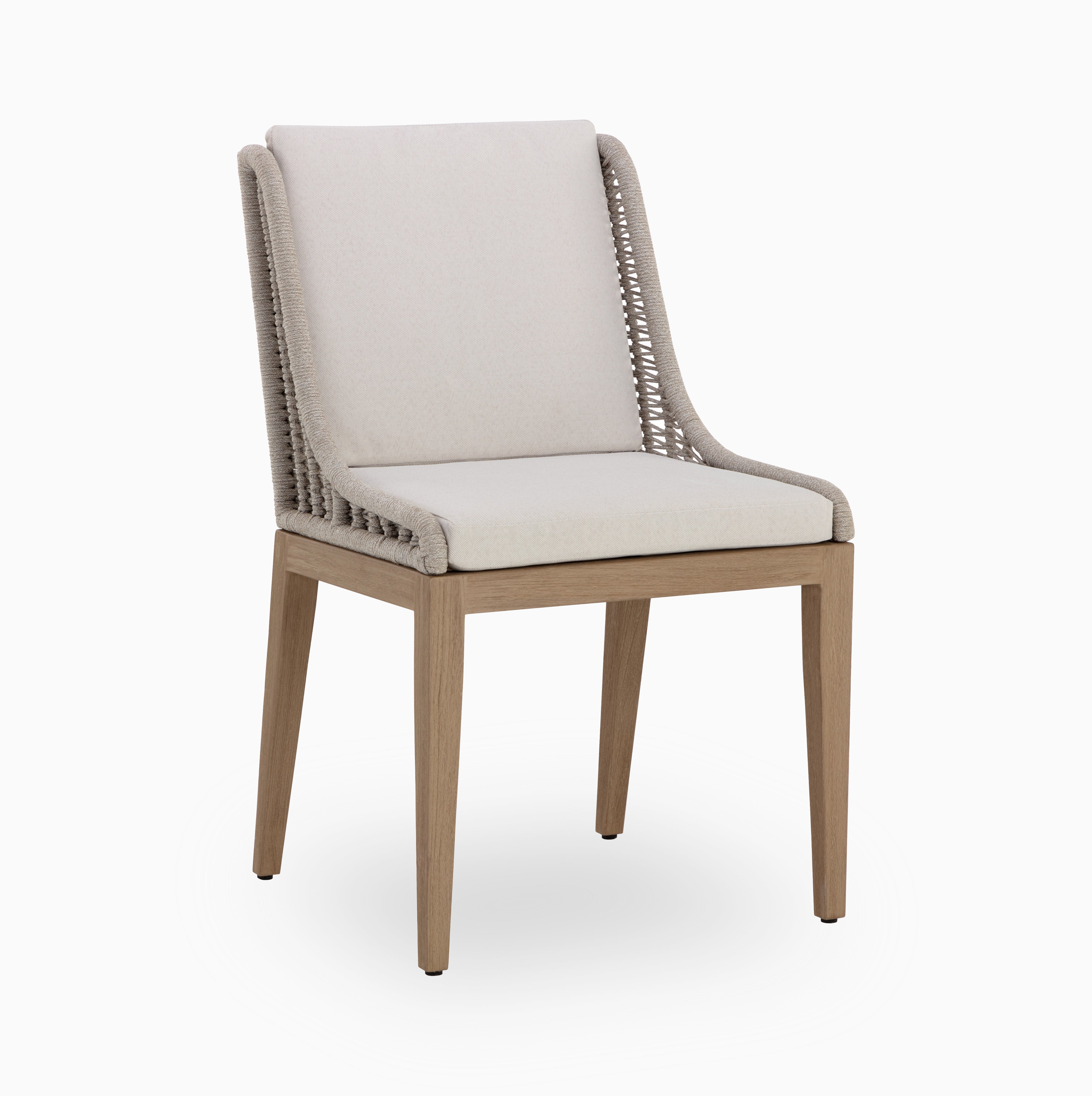 Delia Outdoor Dining Chair in Cream